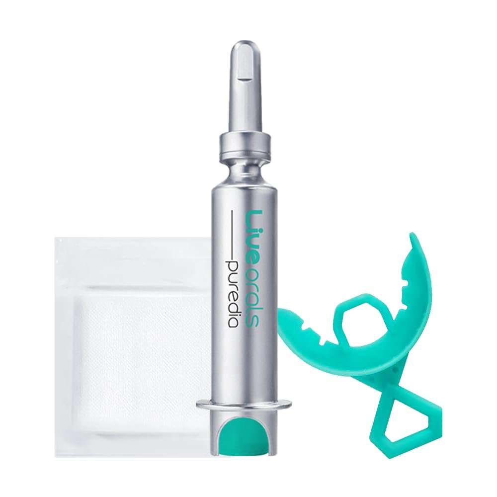Live Orals PureDia Teeth Whitening Kit – Gel & Mouthpiece Set, Hydrogen Peroxide, Dentist Formulated for Sensitive Teeth, 28 Treatments.