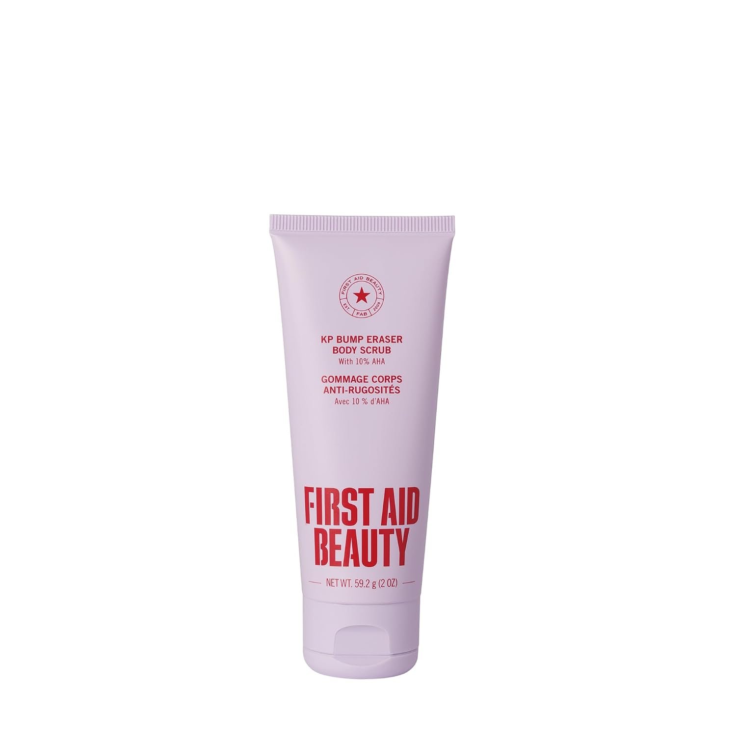 First Aid Beauty KP Bump Eraser Body Scrub with 10% AHA – Dermatologist-Tested Keratosis Pilaris Exfoliator – Support for Rough Bumps, Uneven Skin Texture & Strawberry Skin – Sensitive Skin