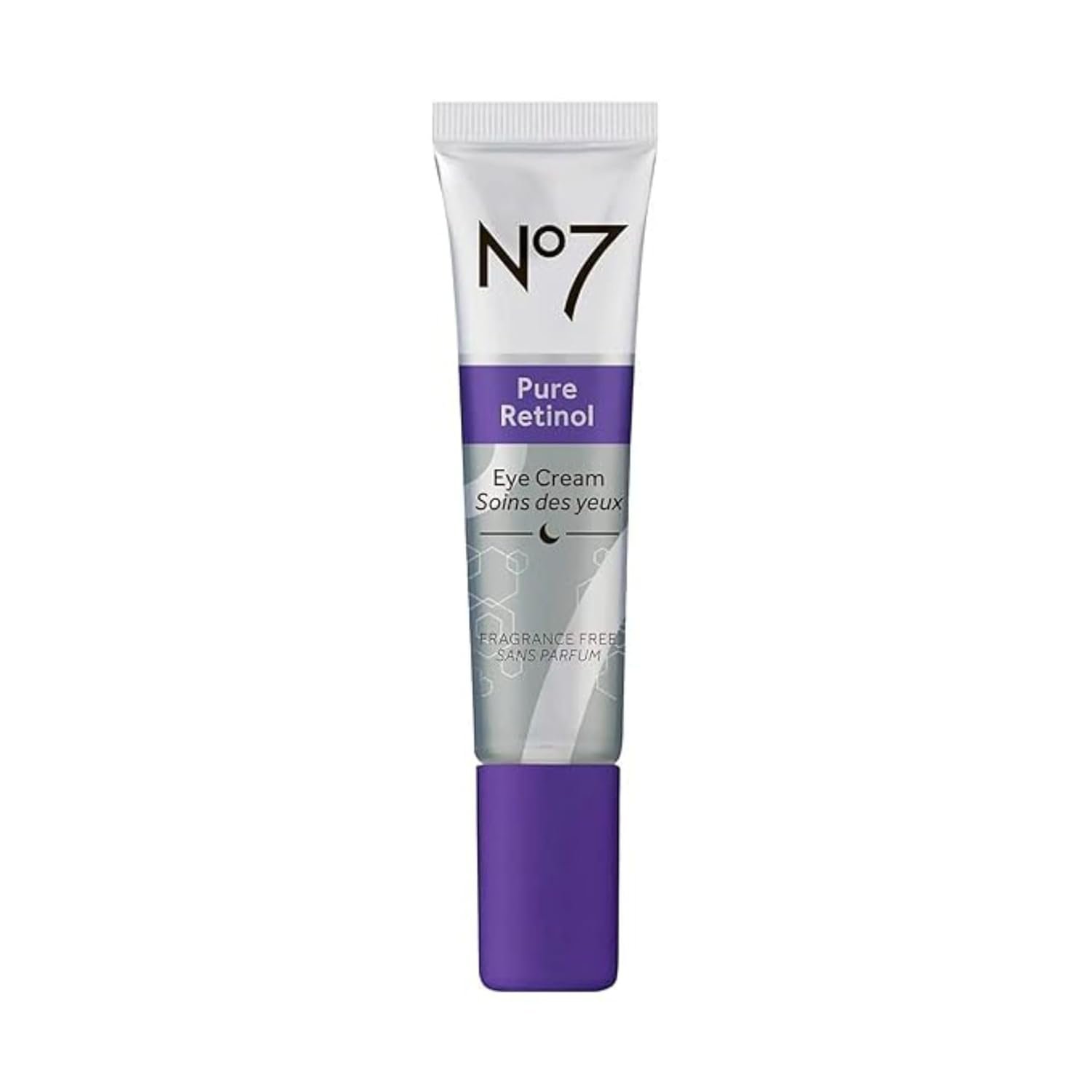 No7 Pure Retinol Under Eye Cream with 0.5% Retinol, 0.5 Oz | For Wrinkles, Fine Lines & Puffiness, Shea Butter, Smooths & Hydrates Skin