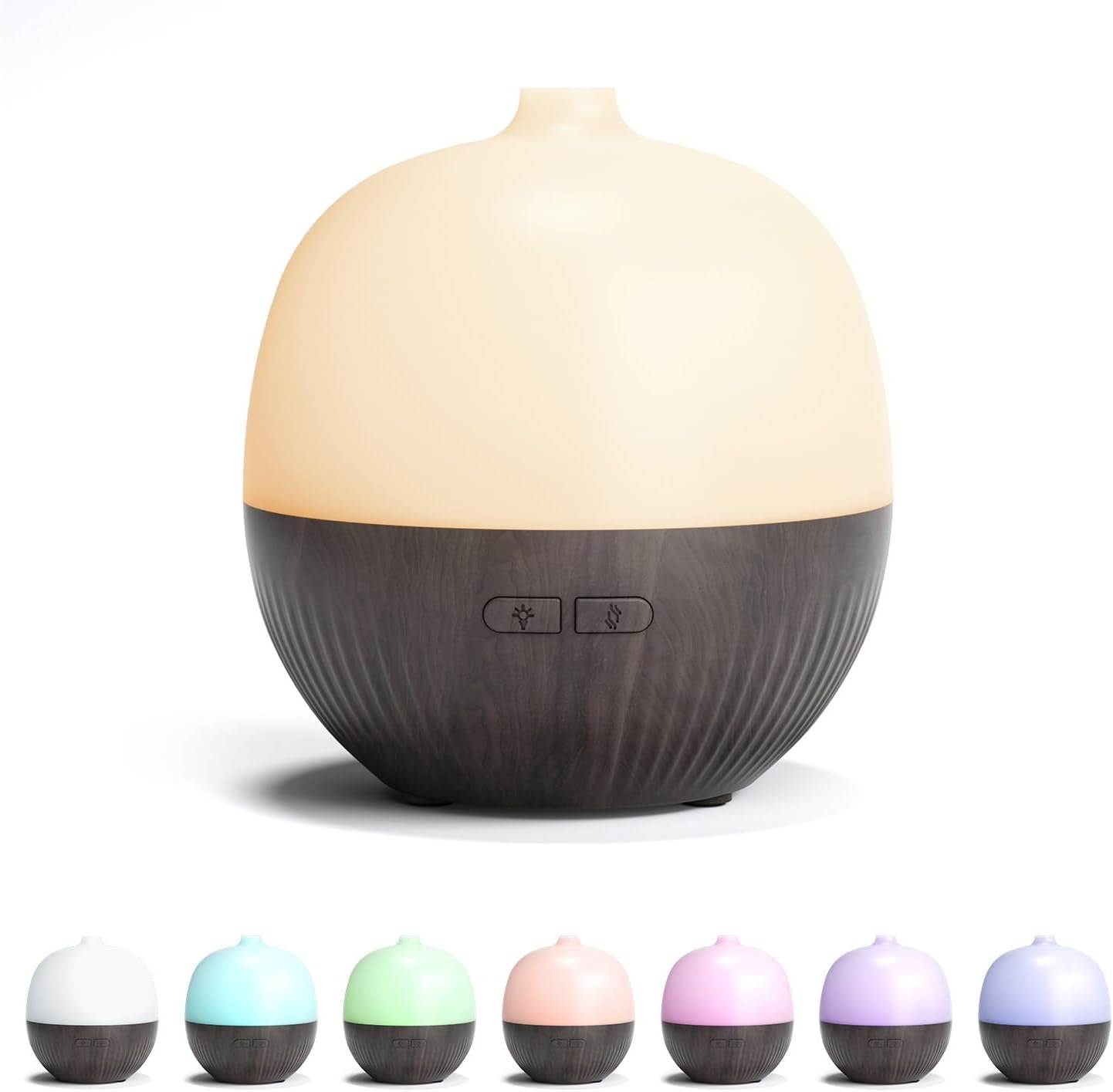 ARVIDSSON Essential Oil Diffuser, 100ml Aromatherapy Diffuser with Mood Light, Ultrasonic Oil Diffusers for Home, Small Diffuser for Essential Oils, Gift for Women – Dark Wood