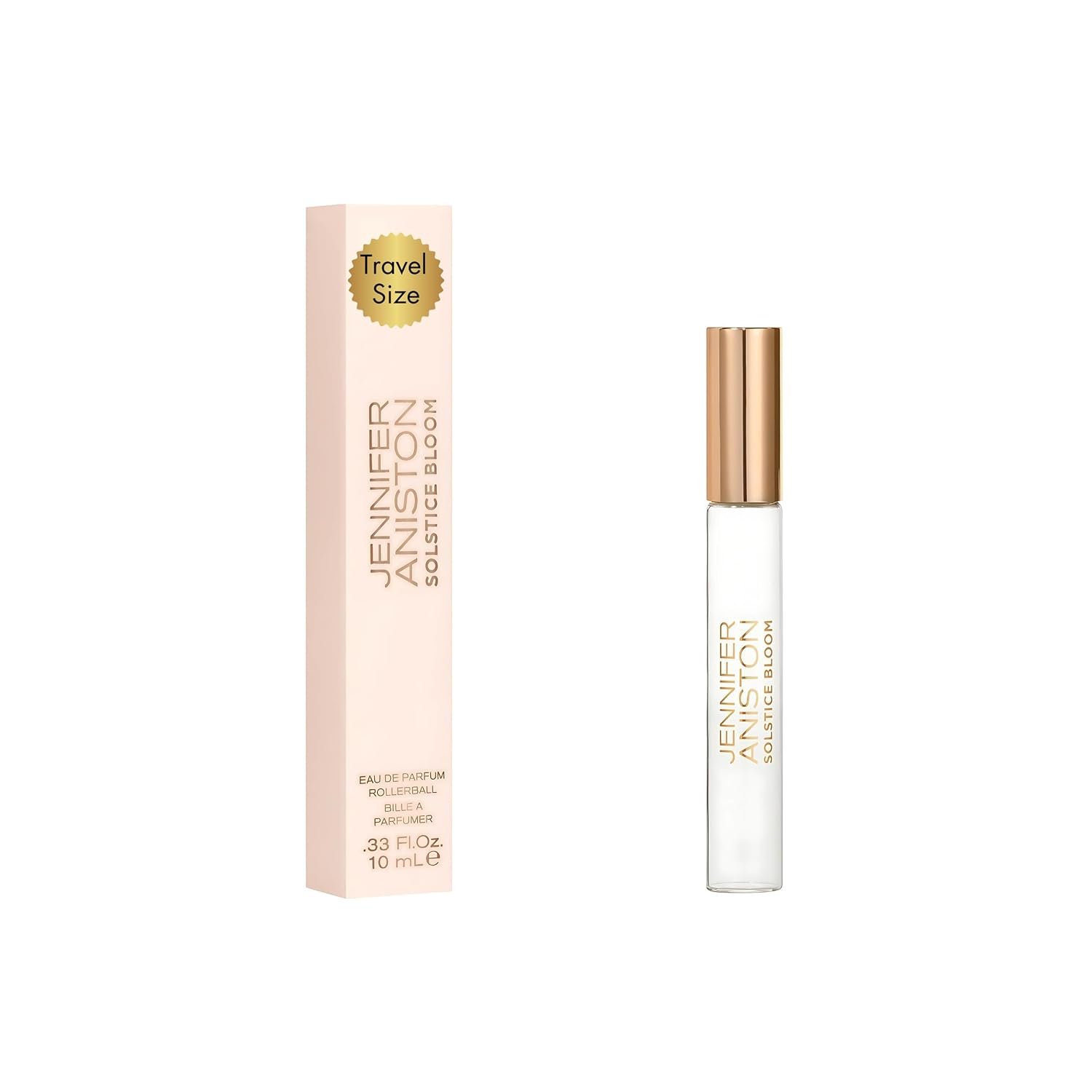 Jennifer Aniston Solstice Bloom 0.33 Fl. Oz. Eau De Parfum Rollerball, 0.33 ounces | Perfume for Women, Eau de Parfum, Rollerball, Travel Size, Mini Perfume, Designer Fragrance, Floral Scent