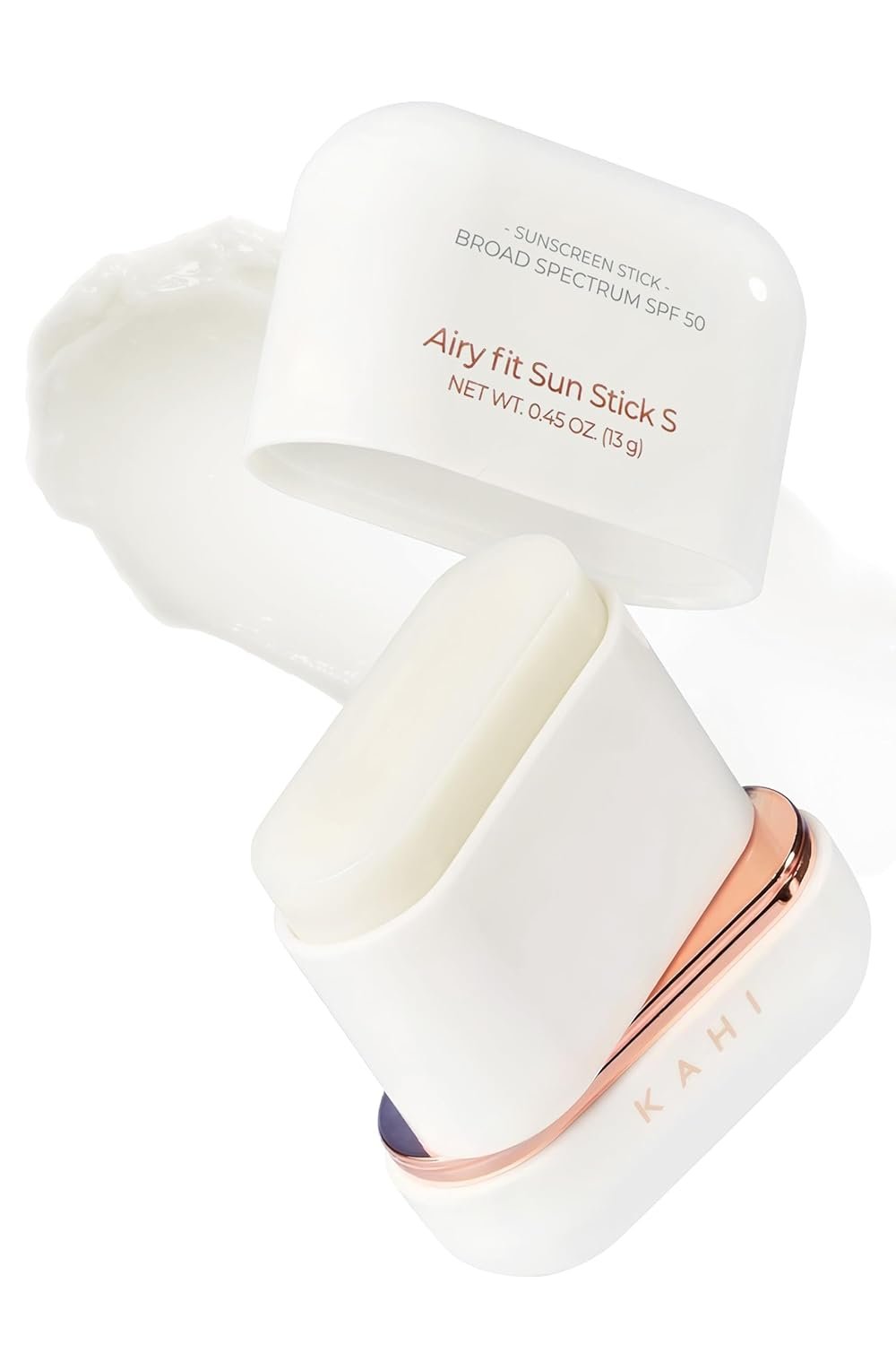 KAHI Airy Fit Sun Stick S – SPF 50+ Broad Spectrum Face Sunscreen Stick | Broad Spectrum SPF 50+, Waterproof, Sweatproof, Sandproof, Ultra-Lightweight, Non-Greasy, No White Cast, Silky Powder Finish