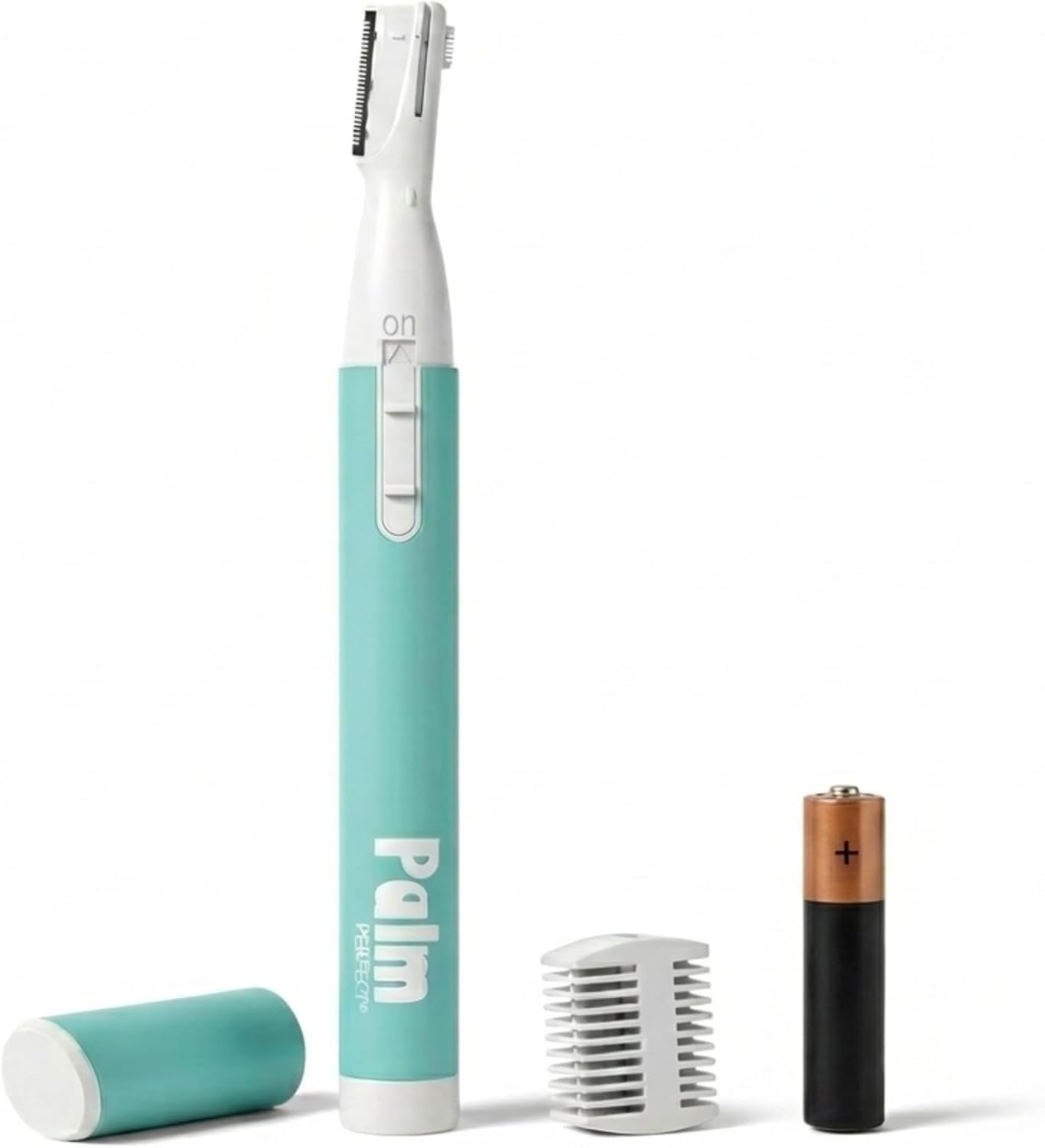 palmperfect Face Razor for Women, Twin-Blade Hair Trimmer, Battery Included | Quick facial hair removal, hair trimmer women, eyebrow razor, upper lip, nose, battery included, stainless steel twin-blade
