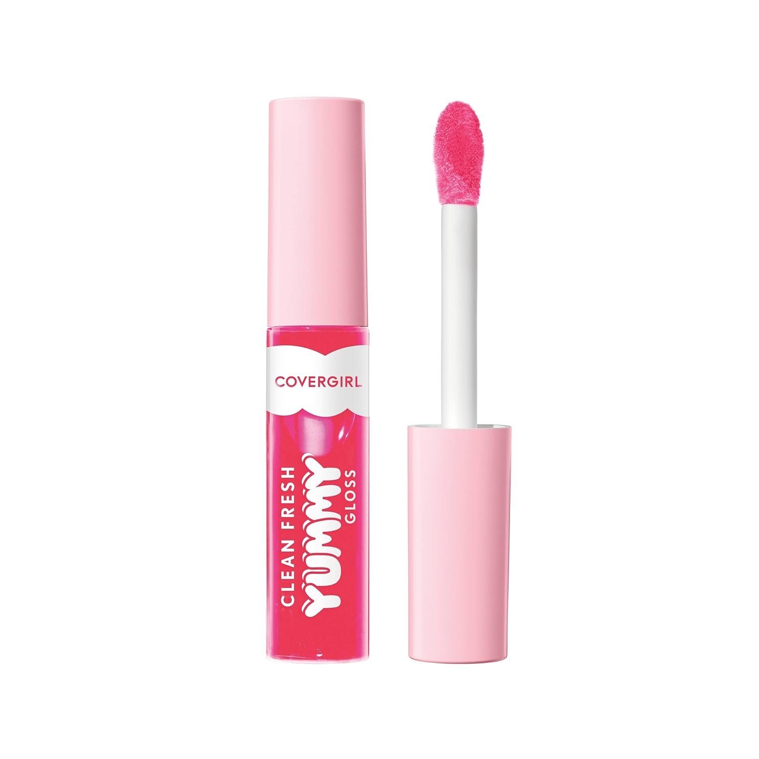 COVERGIRL Clean Fresh Yummy Lip Gloss, Sheer, Natural Scents, Vegan Formula – 450 But First A Cosmo, 0.33 fl oz