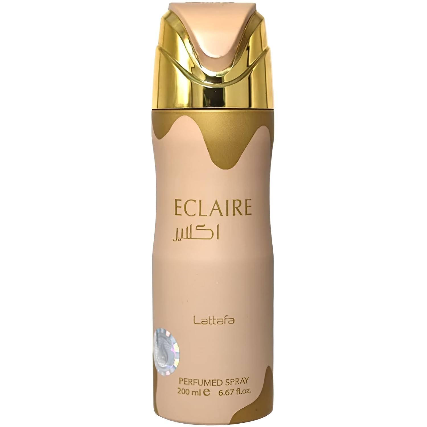 Lattafa Eclaire – Gourmand, Sweet, Floral, Musky – Perfumed Deodorant Spray for Women, 6.67 Ounce / 200 ml