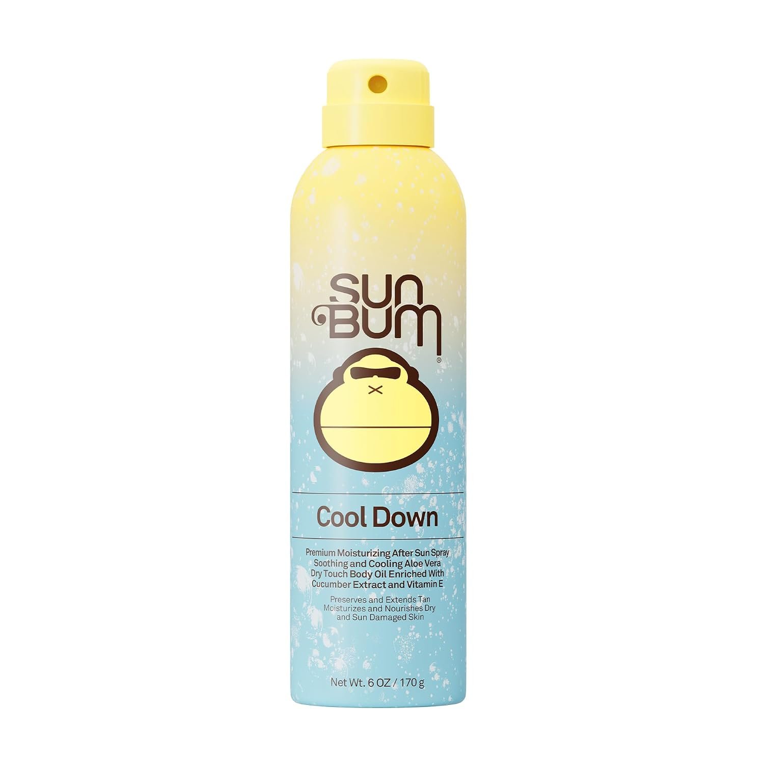 Sun Bum Cool Down Aloe Vera Spray – 6 oz | Vegan After Sun Care to Soothe and Hydrate Sunburn with Aloe Vera and Vitamin E