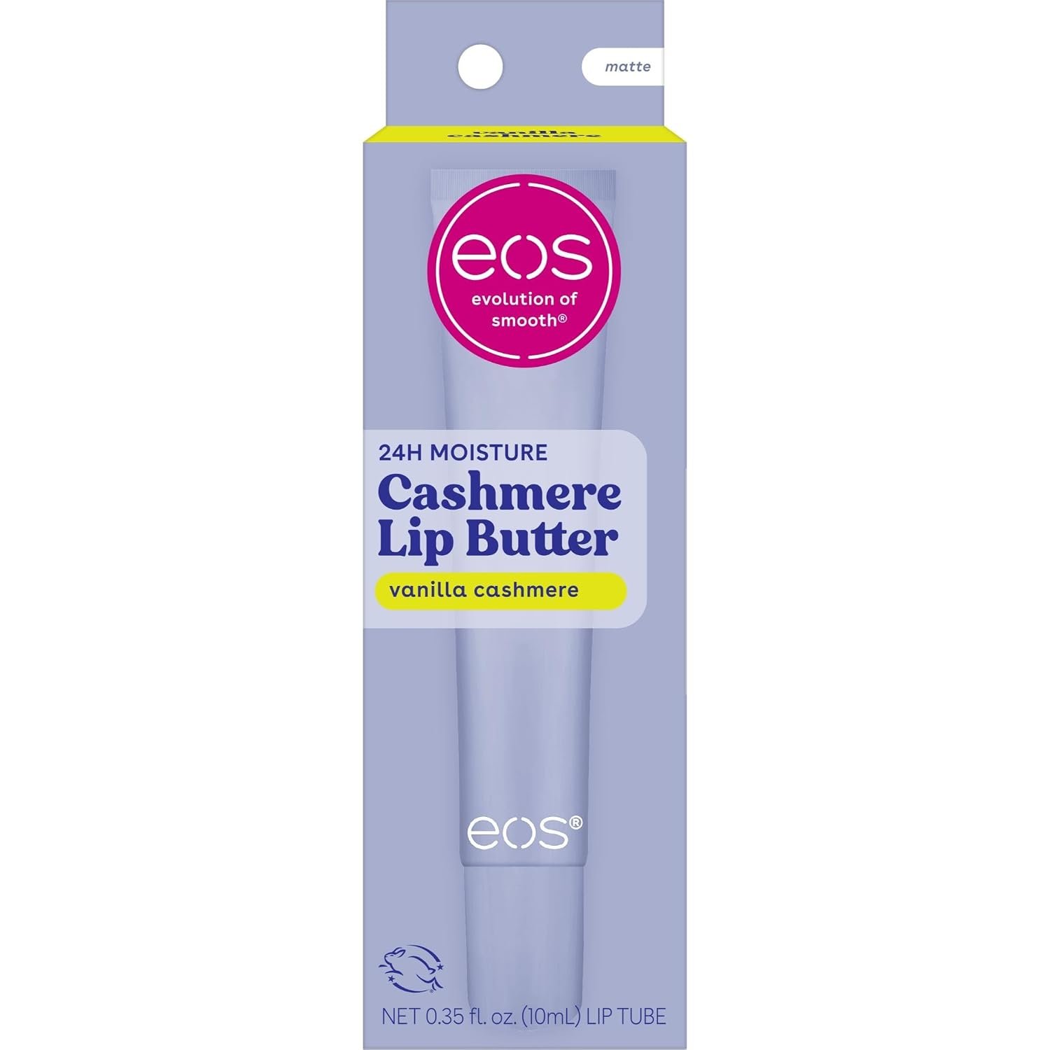 eos Vanilla Cashmere Plumping Peptides & Shea Butter Lip Butter, 0.35 oz