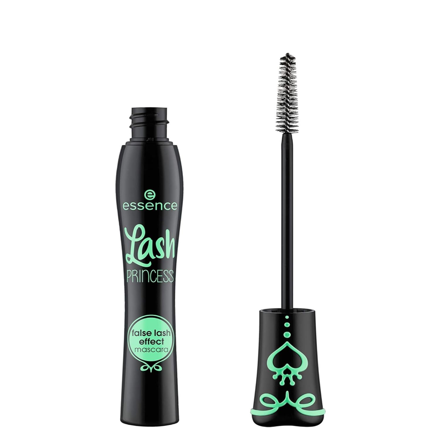 essence Lash Princess False Lash Effect Mascara, Black (Pack of 1) | Volumizing & Lengthening, Clump-Free Fiber Brush, Defines and Separates; Vegan, Cruelty Free, Paraben Free, Oil Free