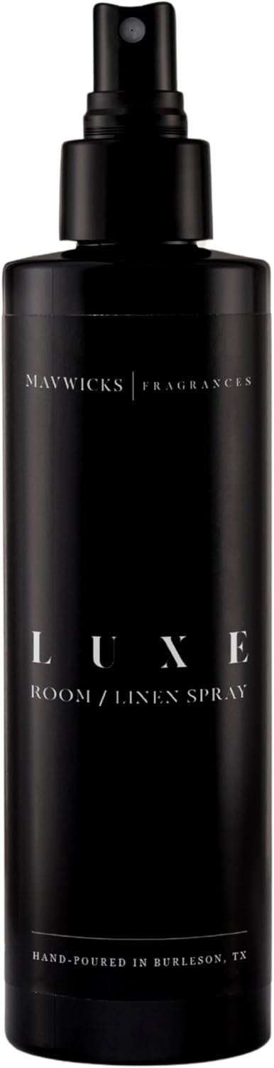 Mavwicks Fragrances – (Luxe) Linen & Room Spray (8oz) – Bedroom & Home Fragrance Mist, Long-Lasting Freshness To Brighten Up Your Space, Fabric & Air Freshener, Aromatherapy Scent Spray