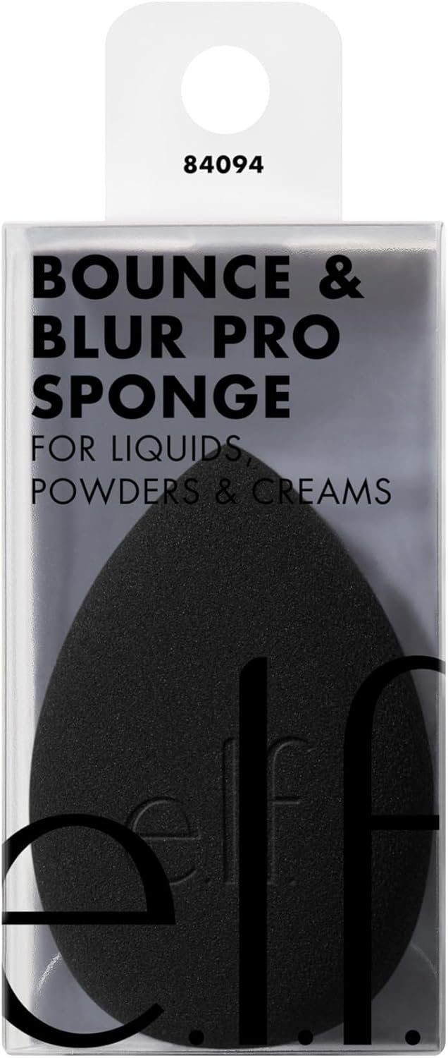 e.l.f. Bounce & Blur Pro Sponge | Multi-Use Makeup Blending Sponge for Cream, Liquid & Powder Formulas, Creates A Blurred Finish, Vegan & Cruelty-Free