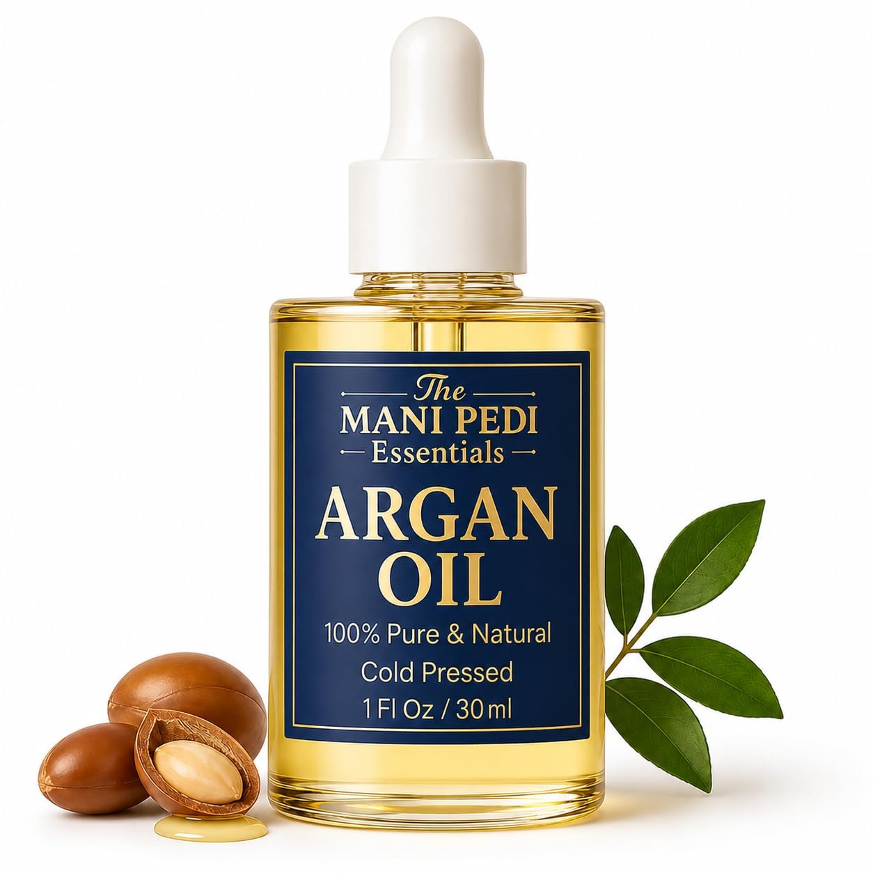 TMPE Argan Oil, Cold Pressed Hair and Skin Oil for Dry Hair, Face and Body Moisturizer, 1 Fl Oz