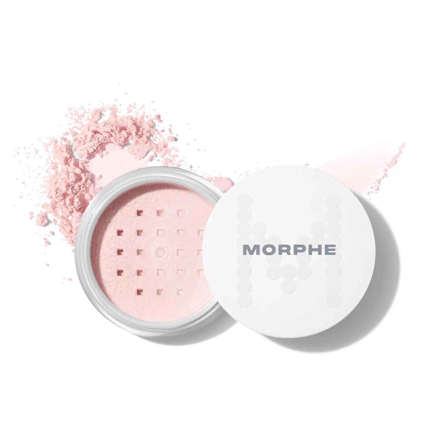 Morphe Bake & Set Brightening Setting Powder – Lightweight, Talc-Free, Loose Powder for Face Makeup with a Soft, Natural Finish – Minimizes Shine for Up to 24HR – Brightening Pink (0.09 oz)