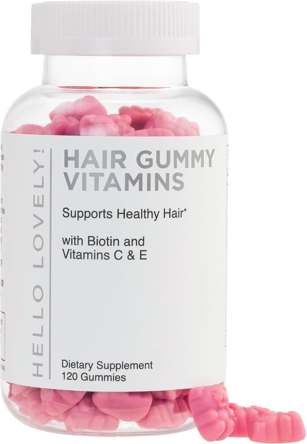 Hair Vitamins Gummies for Hair Growth – Hair, Skin & Nails Beauty Complex with 5000mcg Biotin per Serving – Supports Thicker, Stronger, Radiant-Looking Hair for Women & Men, Berry Flavor – 120 Gummies
