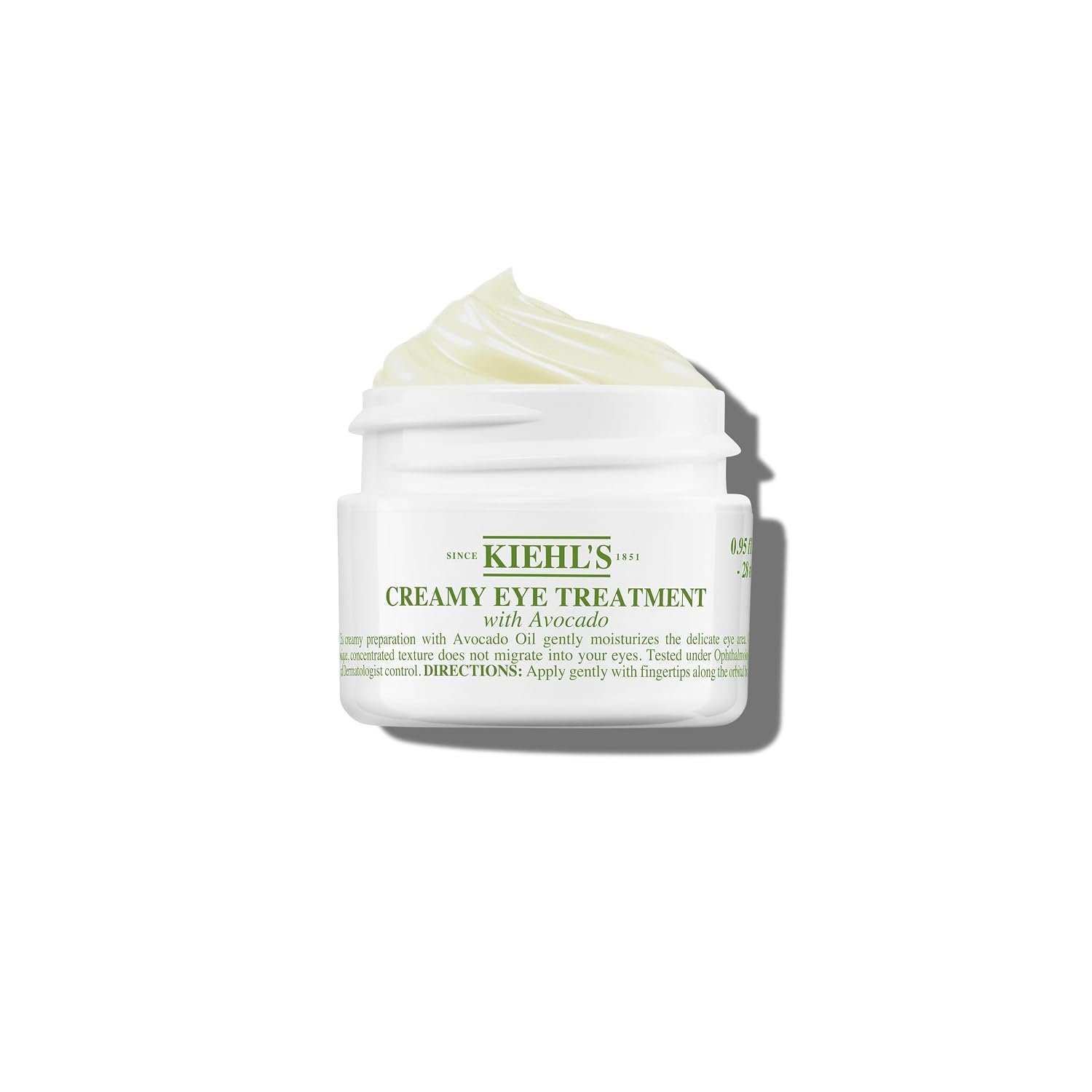 Kiehl’s Avocado Eye Treatment, Nourishing and Hydrating Eye Cream, Avocado Oil and Caffeine to Energize and Invigorate Skin, Tired Eyes, 99% Naturally Derived Formula | Under Eye Cream with Avocado Oil & Caffeine – Daily Under Eye Tightner & Brightener