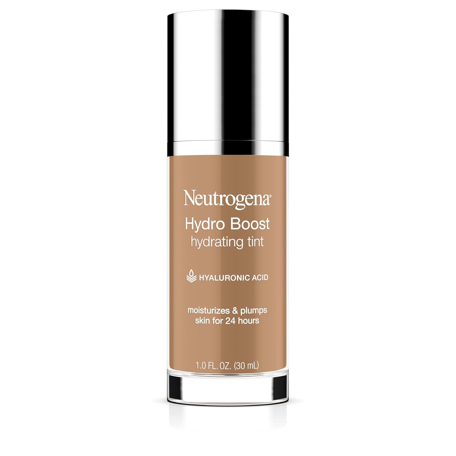 Neutrogena Hydro Boost Tint Foundation Makeup, 105 Caramel, 1.0 fl oz
