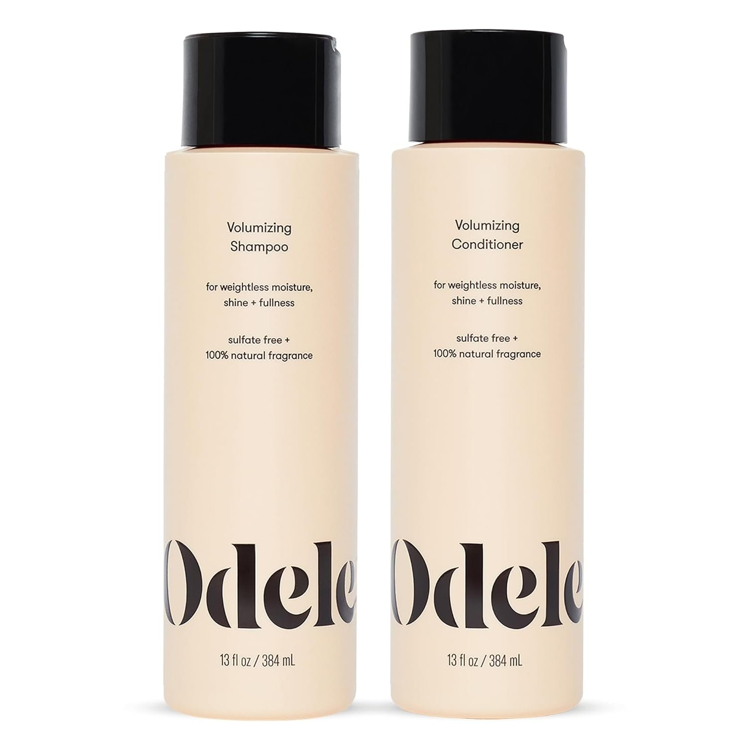 Odele Volumizing Sulfate-Free Shampoo & Conditioner Set, 13 fl oz Each | Vegan, color-safe, dermatologist-tested duo adds weightless moisture, shine, & lift for straight to wavy hair types