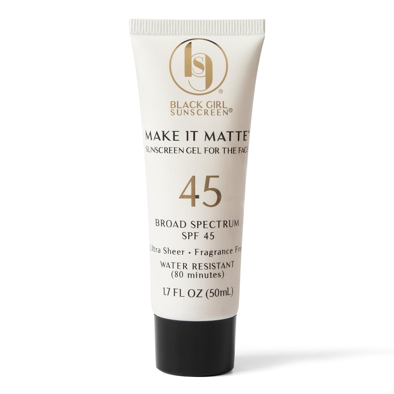 Black Girl Sunscreen Make It Matte SPF 45 Gel for Face – 1.7 Fl Oz