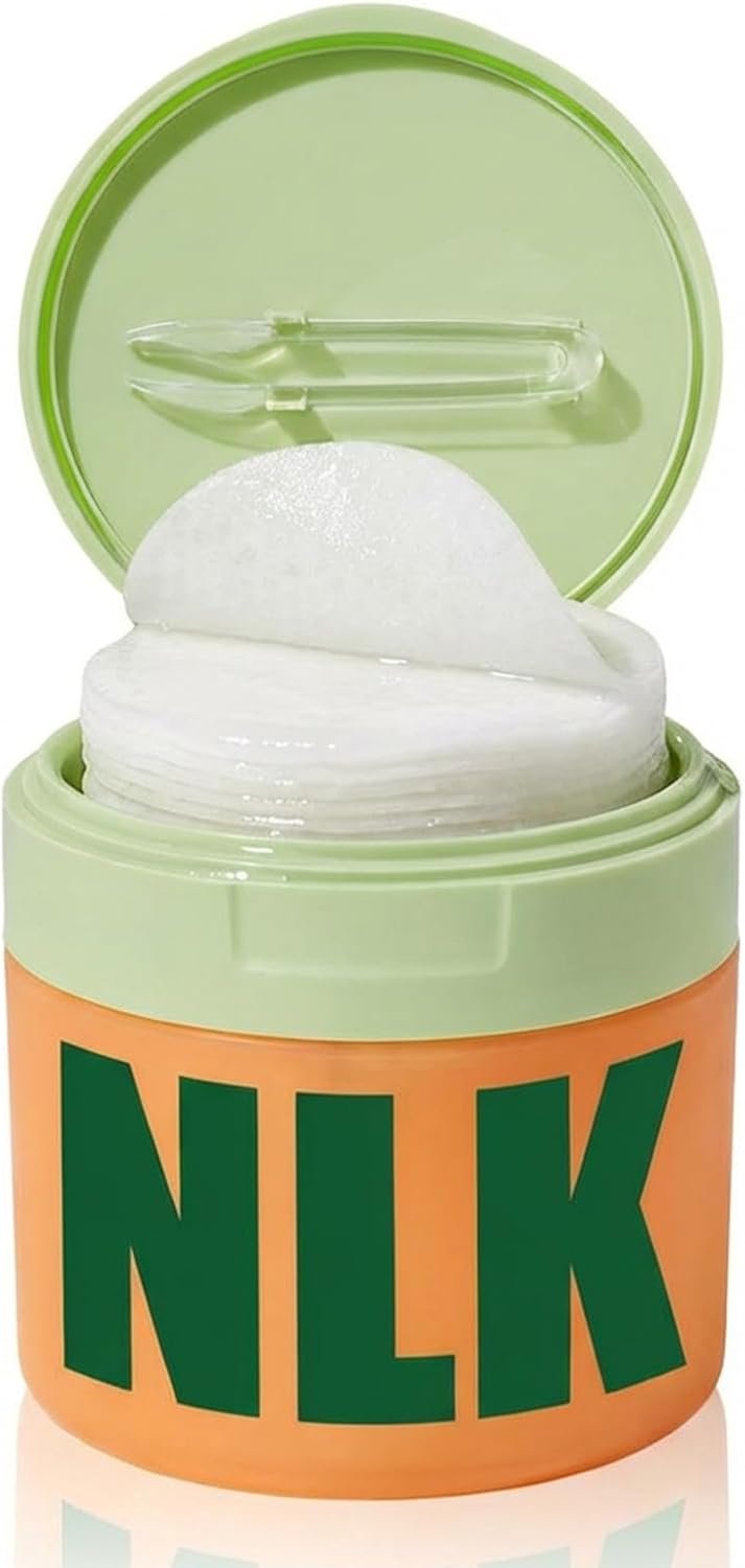 Korean Skincare Toner Pads – Hydrating & Firming Facial Pads for Fine Lines, Wrinkles & Dull Skin – Infused with Snail Mucin, Peptides & Centella – 100 Count