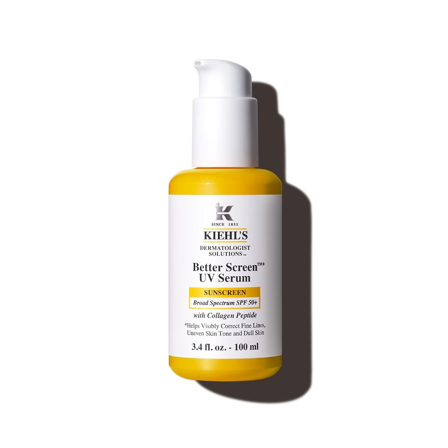 Kiehl’s – Better Screen UV Serum SPF 50+ Facial Sunscreen, Collagen Peptide | Facial Sunscreen for Shielding UVA & UVB – With Collagen Peptide – Corrects Visible Signs of Aging