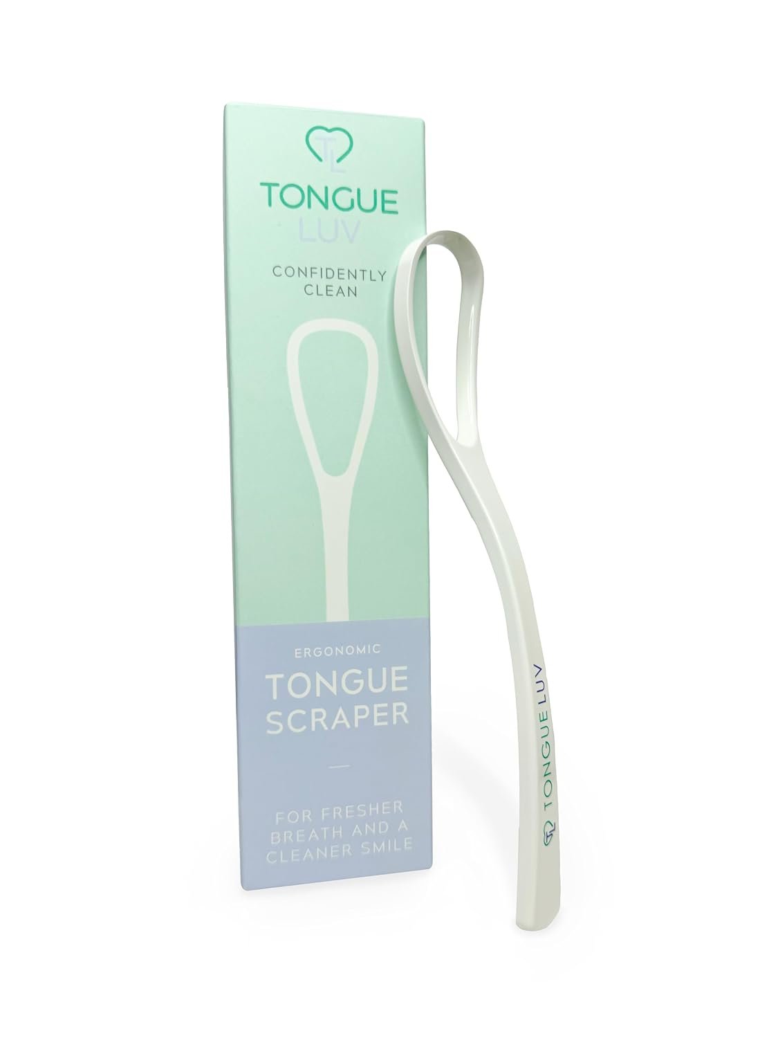Ergonomic Tongue Scraper – Dentist-Developed Tongue Cleaner for Adults – Gentle Stylish Tongue Scrubber for Oral Care, Dental Hygiene – Large