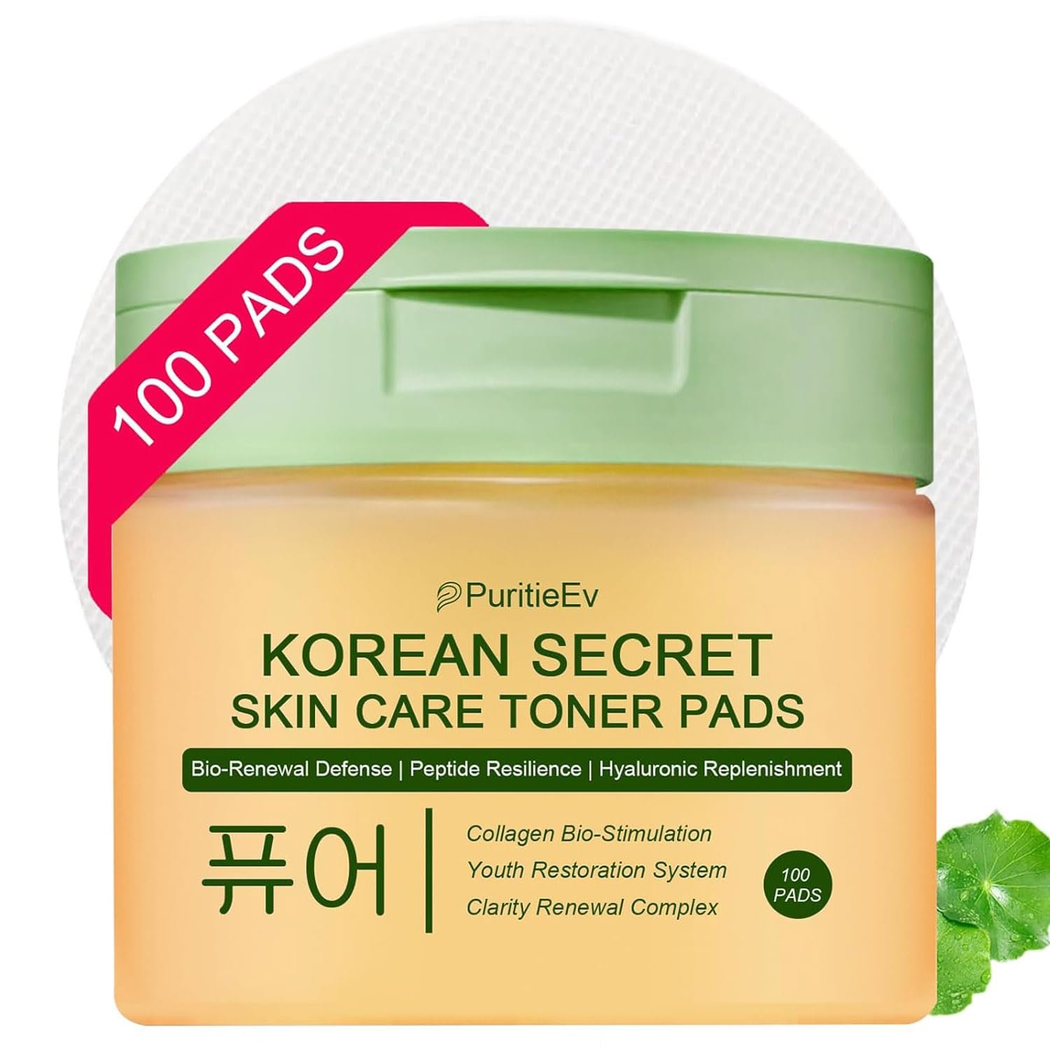Korean Skin Care Toner Pads Snail Mucin Toning Polish Pads – Facial Skincare for Dark Spots, Wrinkles & Dull Skin – Hydrating Facial Treatment – 100 Count