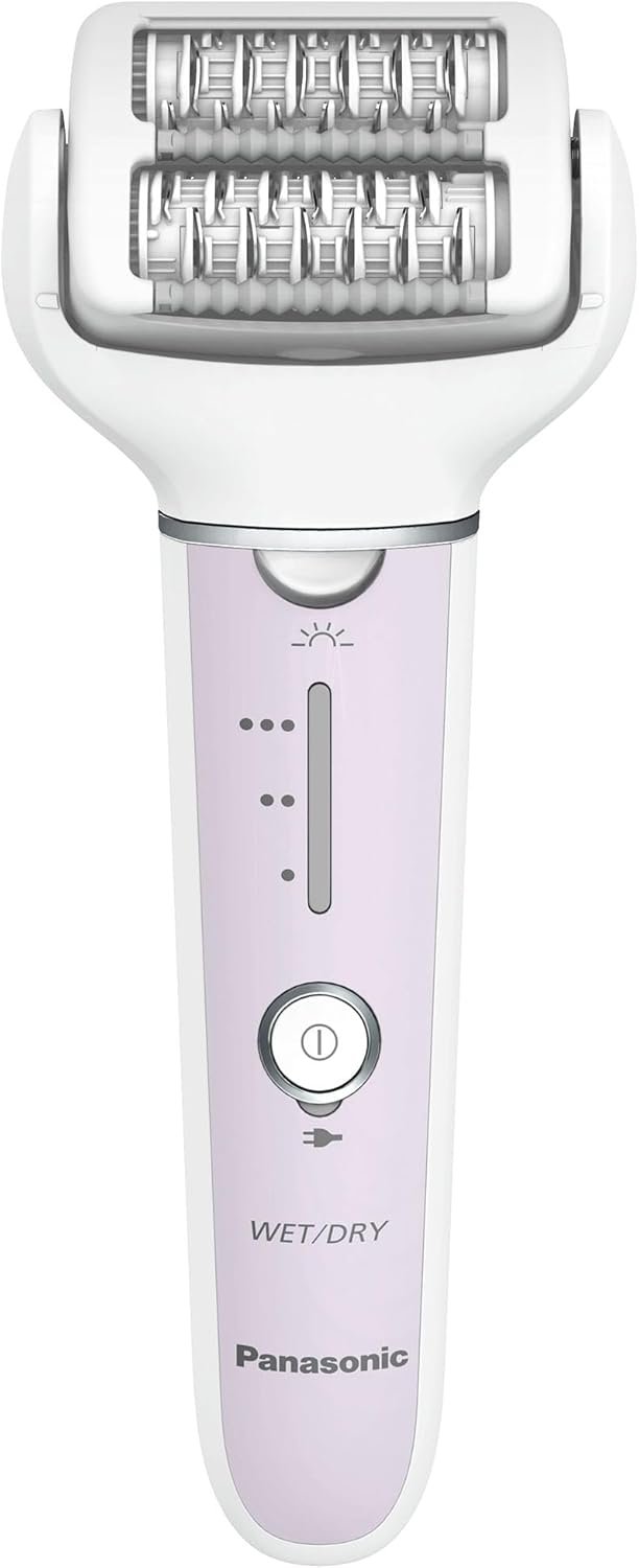 Panasonic Epilator with Gentle Cap, Electric Hair Removal Tool for Home, 3 Speed Settings, Wet Dry, Washable – ES-EY30