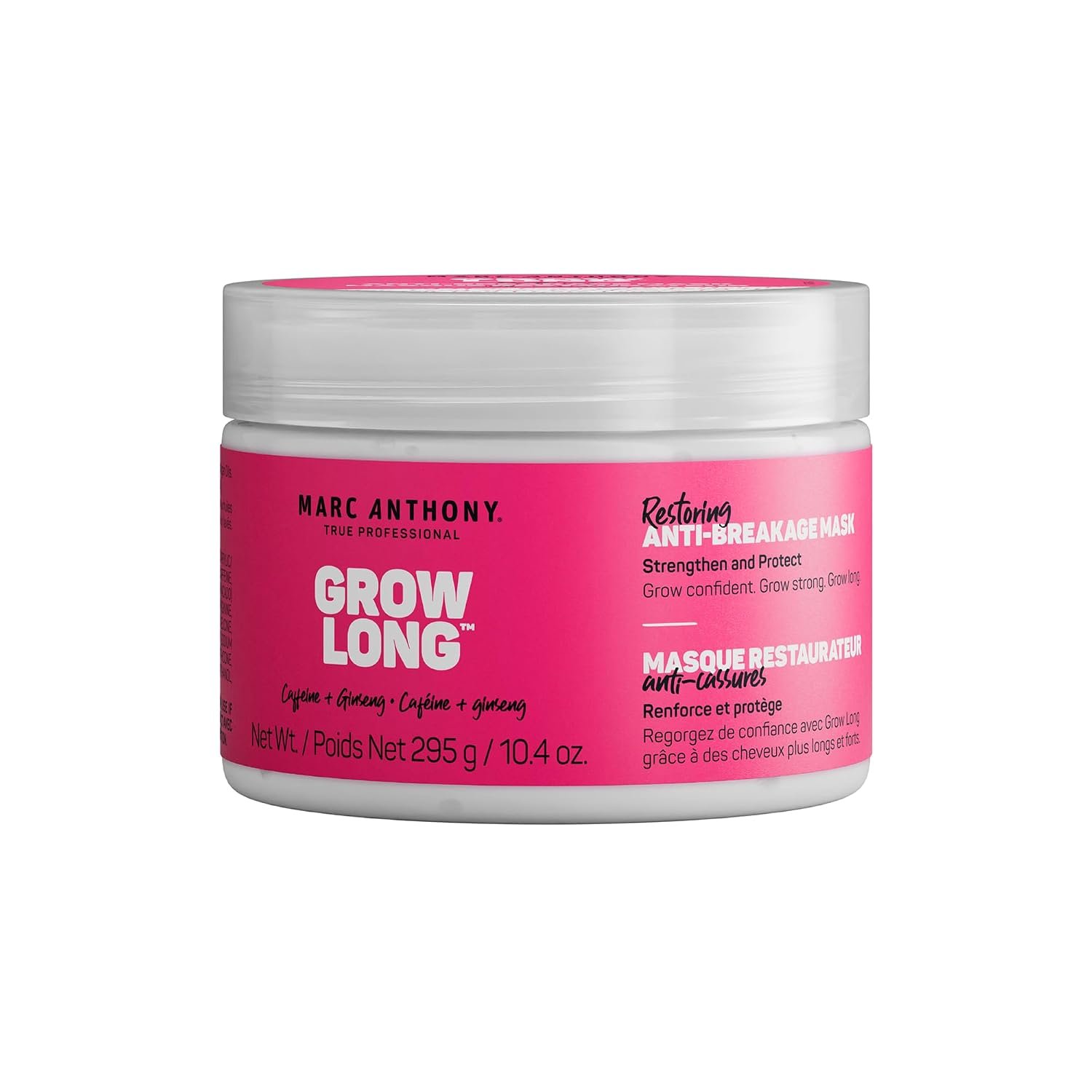 Marc Anthony Grow Long, Deep Conditioning Anti-Breakage Hair Mask | Frizz Taming Strengthening Hair Care – Dry Damaged Hair & Split Ends – Biotin, Argan Oil, Avocado Oil, Caffeine -Sulfate Free