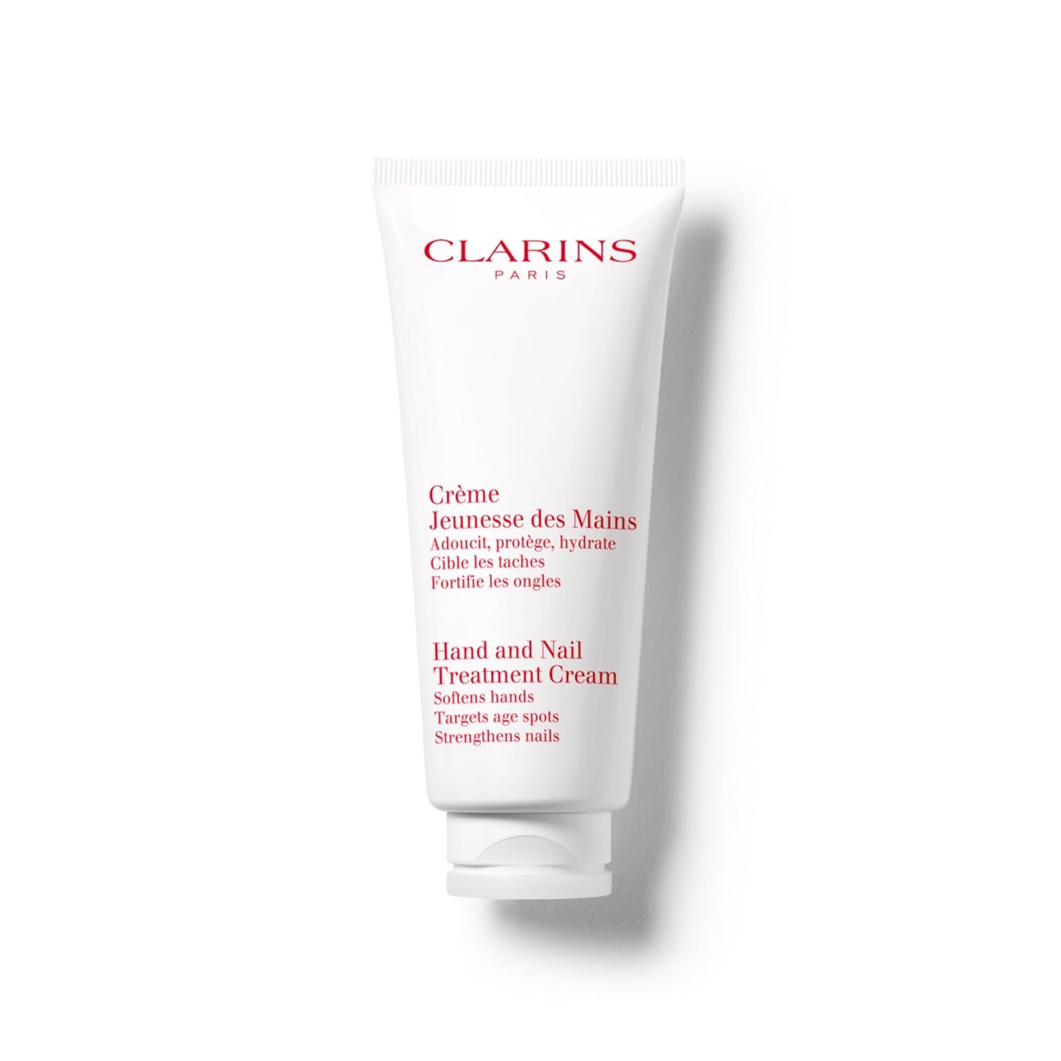 Clarins Hand and Nail Treatment Cream | Award-Winning | Softens, Nourishes and Shields Skin | Strengthens Nails and Conditions Cuticles | Natural Plant Extracts, Including Shea Butter