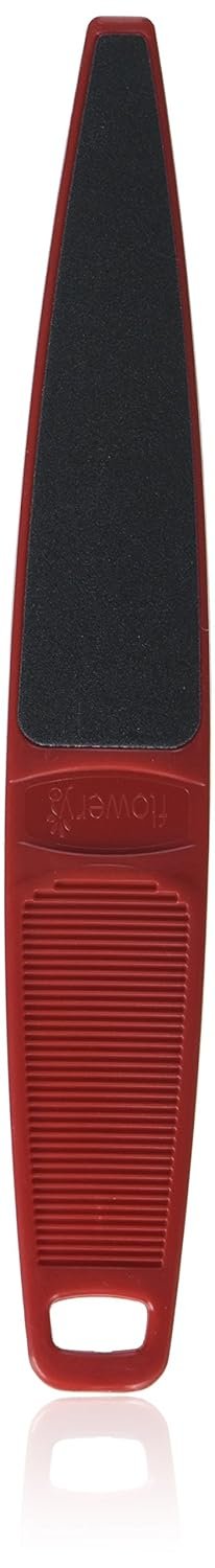 Flowery Original Swedish Clover Red Foot File, Pedicure Foot Scrubber, 60/100 Grit – RED