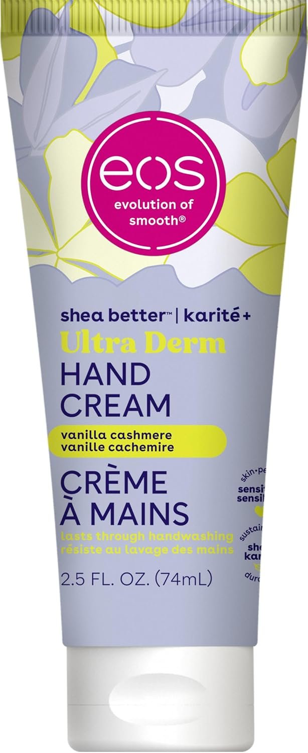 eos Shea Better Hand Cream – Vanilla Cashmere Hand Lotion | Instant Hydration + Lasting Protection | 2.5 oz