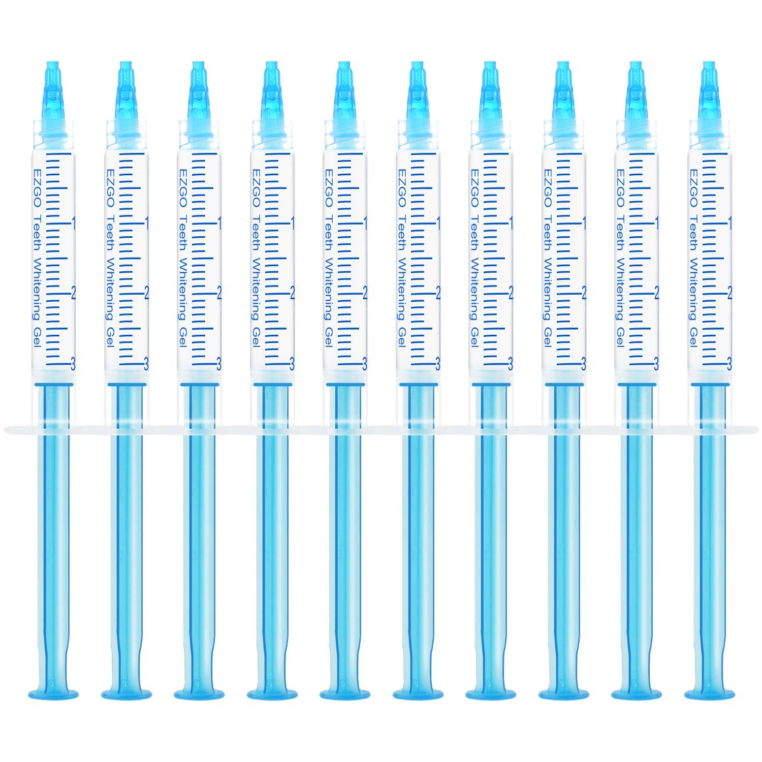 EZGO 10 Pack Teeth Whitening Gel Refills 22% Bleaching Gel, No Sensitive Teeth Whitener, Great for Sensitive Tooth Whitening, Carbamide Peroxide Teeth Whitening Gel, Mint Flavor (10X 3ML)