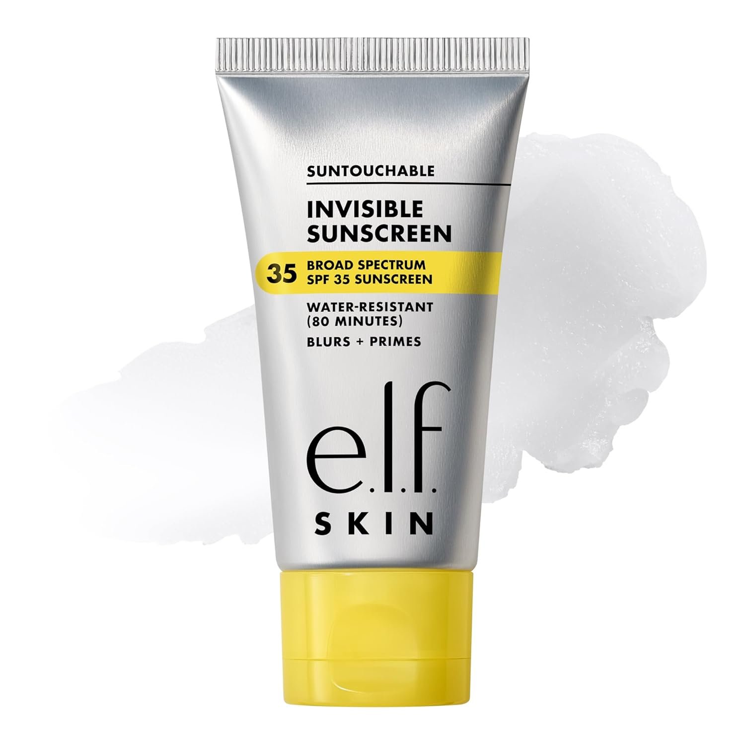 e.l.f. SKIN Suntouchable Invisible SPF 35 Sunscreen | Lightweight Gel for Under Makeup, Daily Face Sunscreen for Women, Vegan & Cruelty-Free