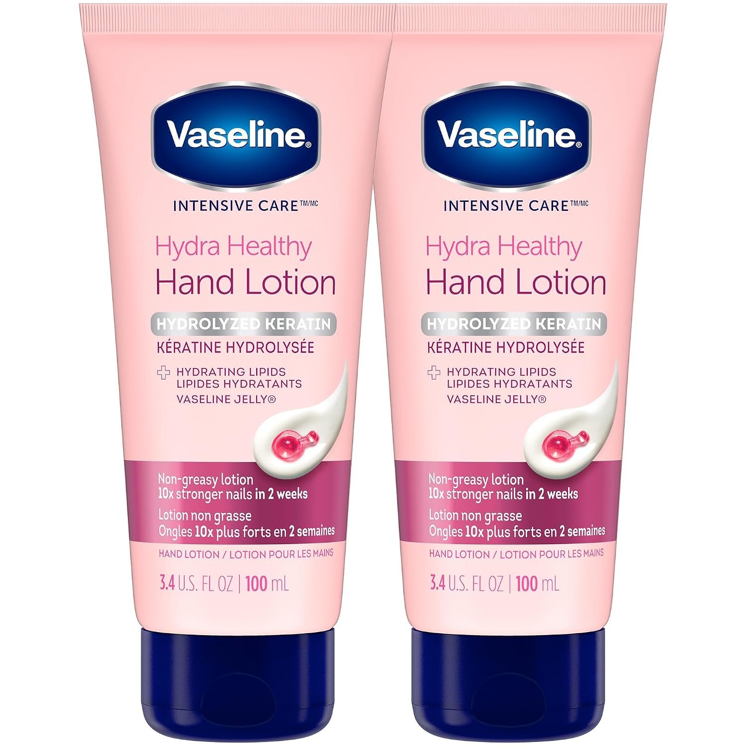 Vaseline healthy hands and stronger nails cream with keratin 75 ml