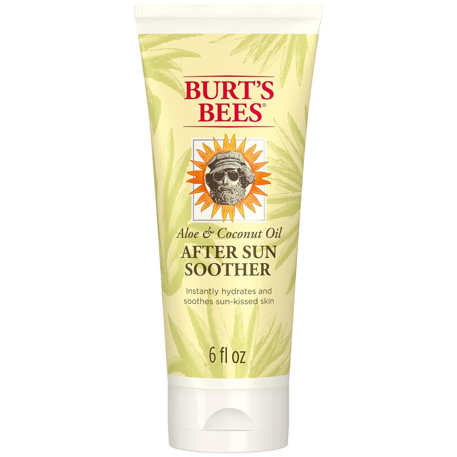 Burt’s Bees After Sun Lotion with Hydrating Aloe Vera and Coconut Oil, Replenish and Recondition skin, Sunburn Relief, Natural Origin After Sun Soother, 6 oz. Tube