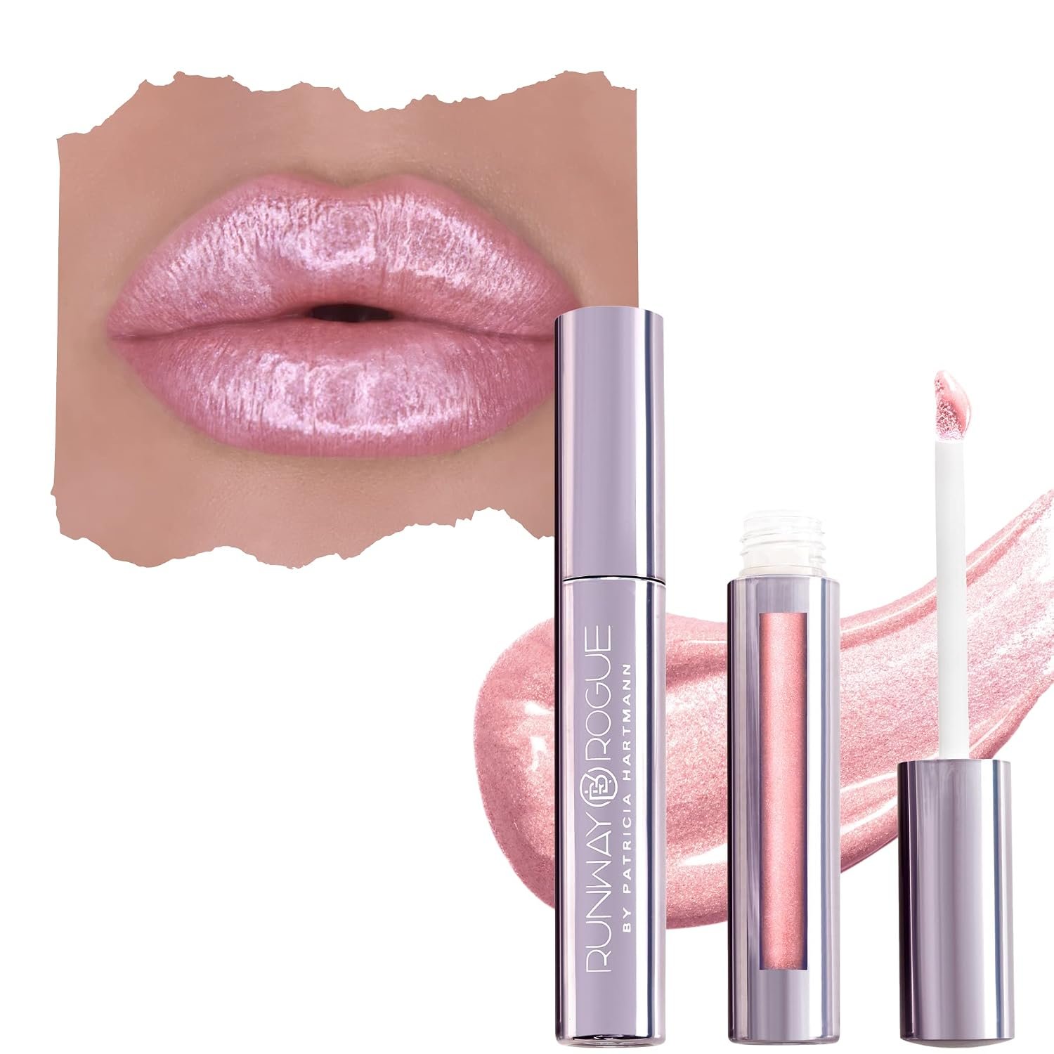 Runway Rogue Hydrating Shimmer Lip Gloss, Anti-Aging, ‘Catwalk’