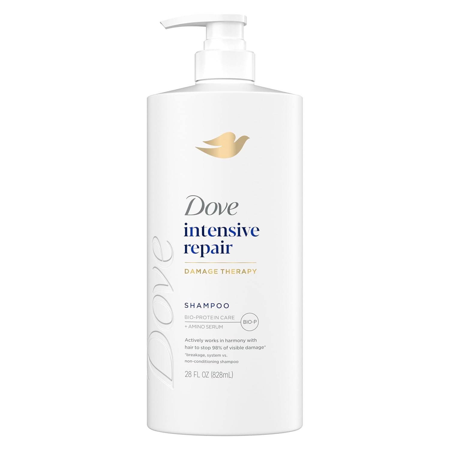 Dove Shampoo Intensive Repair for Damaged Hair with Bio-Protein, 28 Fl Oz