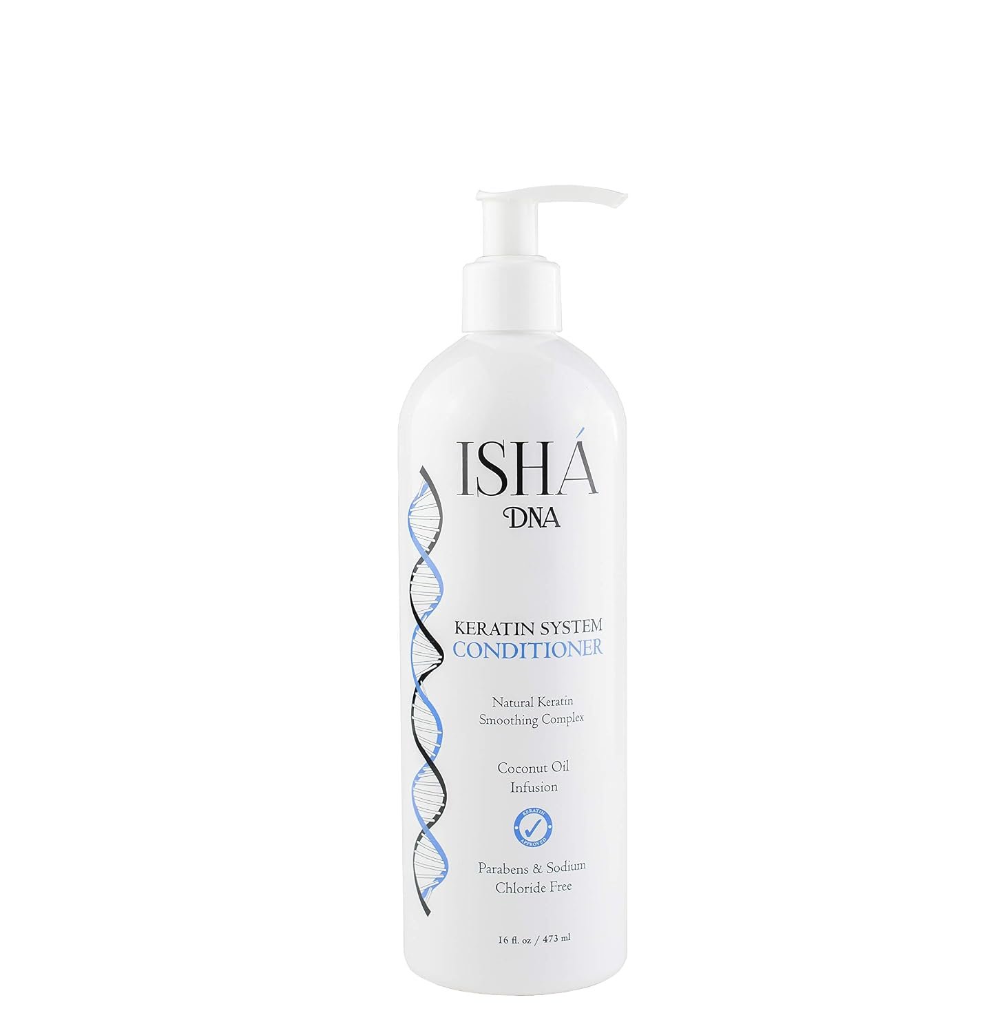 Keratin Treatment System Conditioner – Sulfate and Parabens Free – Perfect for Keratin Treated Hair – Infused with Coconut Oil – For All Hair Types. (16 Fl Oz.)