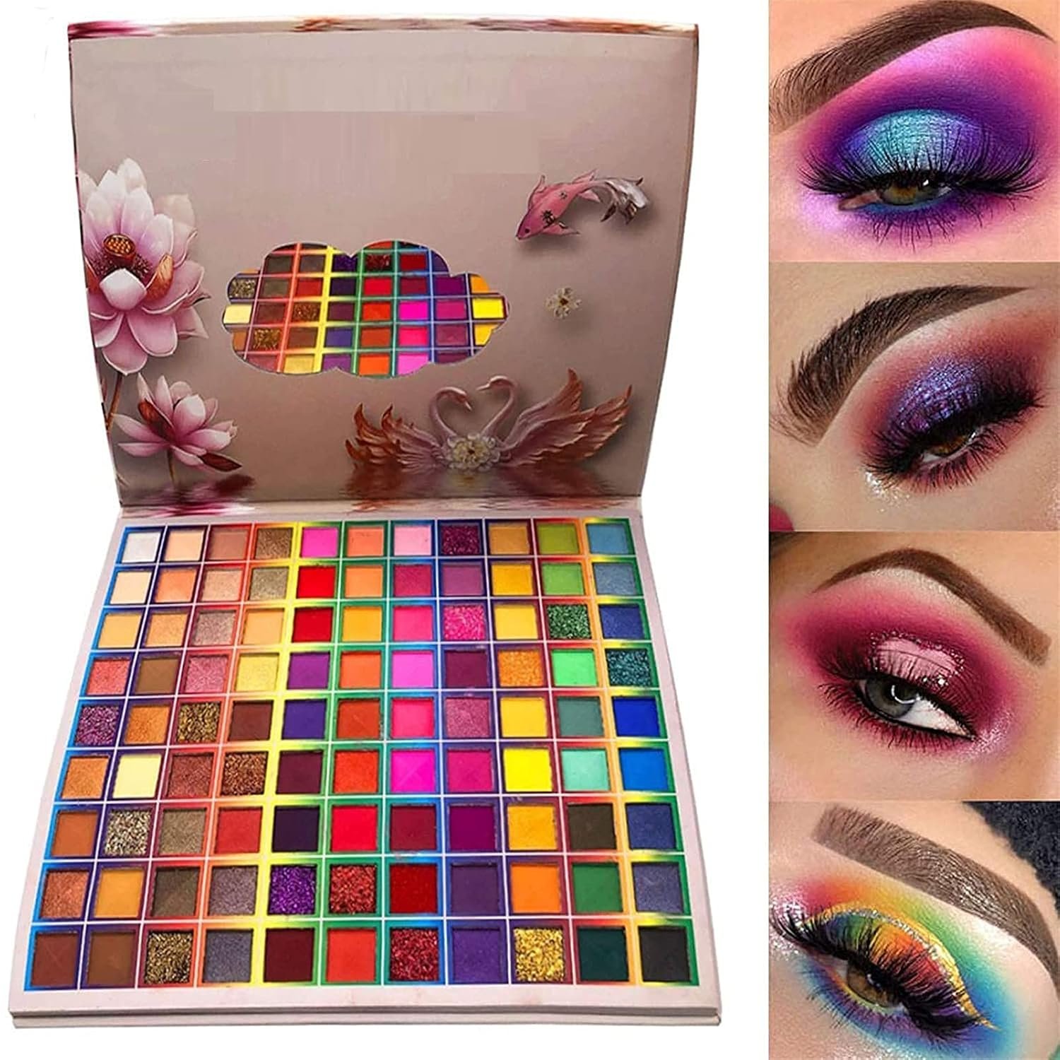 99 Colors Eyeshadow Palette, Colorful Eyeshadow Palette, Professional Matte Shimmer Glitter Rainbow Makeup Pallet, Colorful Long Lasting Highly Pigmented Eye Shadow Gifts Mother’s Day for Women