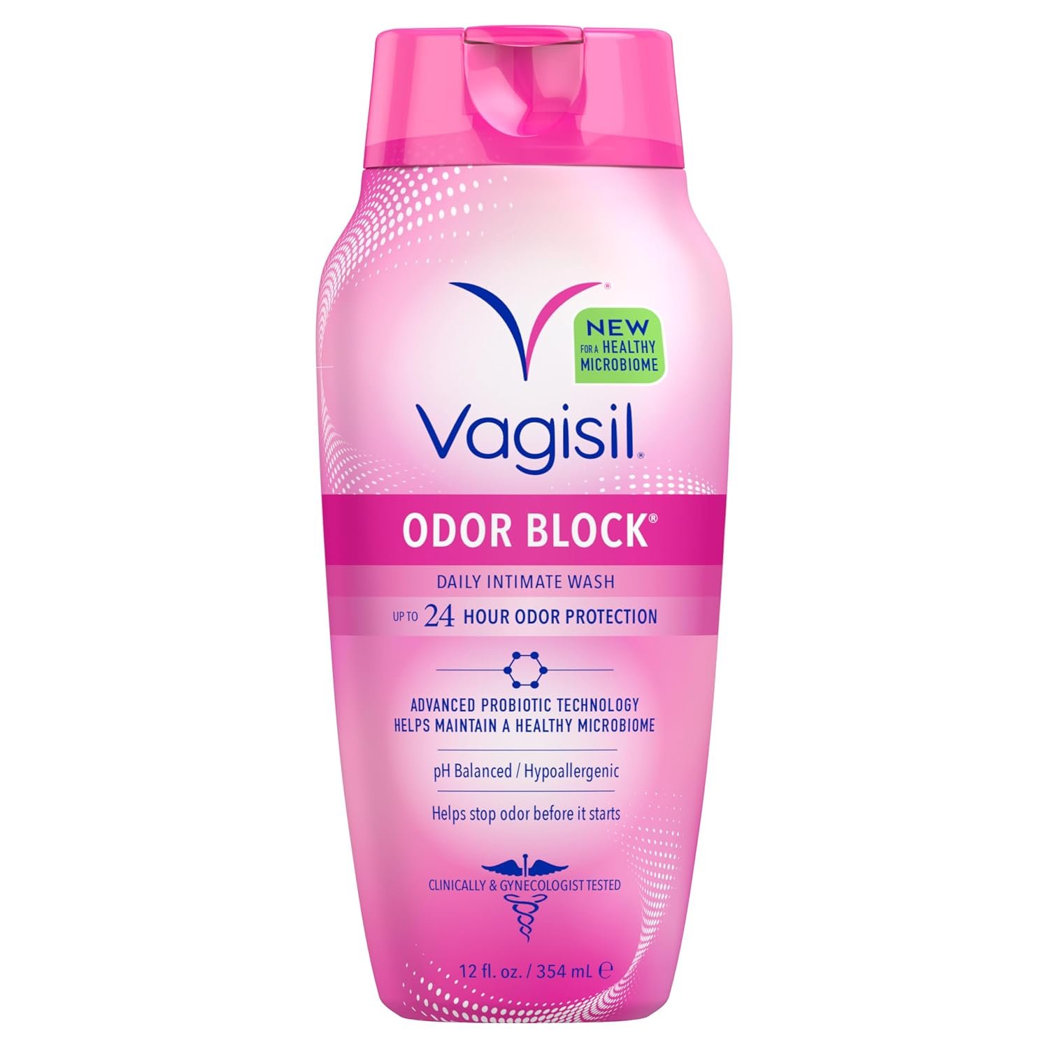 Vagisil Feminine Wash for Intimate Area Hygiene, Odor Block, Gynecologist Tested, Hypoallergenic, 12 oz, (Pack of 1)