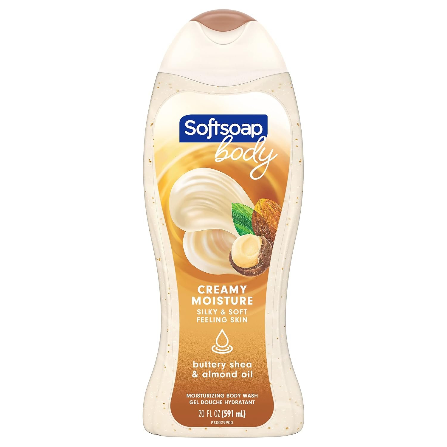Softsoap Creamy Moisture Body Wash, Buttery Shea & Almond Oil Scent, 591 mL | Paraben-Free, pH Balanced Moisturizing Body Wash, Personal Care Product, Gentle on Skin, Retains Skin’s Natural Moisture