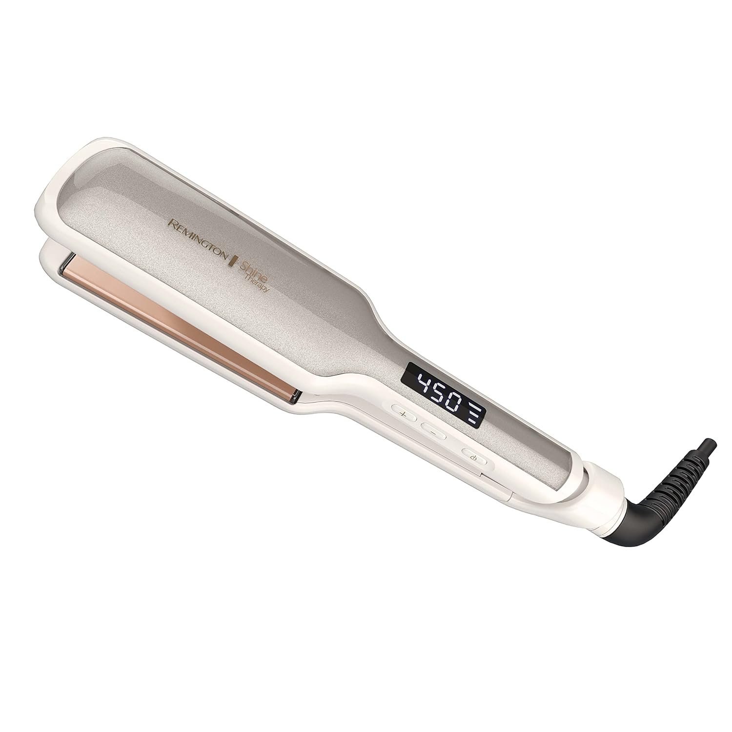 Remington Shine Therapy 2 Inch Hair Straightener, Argan Oil & Keratin | Ceramic flat iron plates infused with Argan Oil and Keratin, reduces frizz for shiny, smooth results.