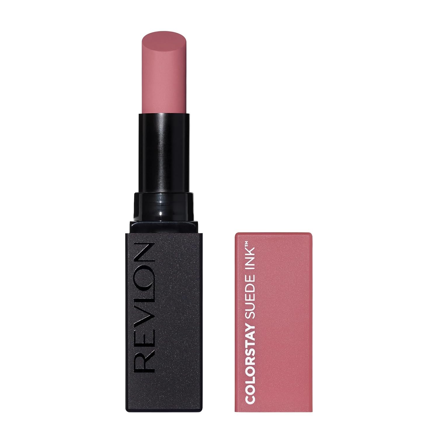 Revlon ColorStay Suede Ink Lipstick, 008 That Girl, 0.09 oz | Matte lipstick with built-in primer & vitamin E. Smudge-proof, no-transfer color. 8HR wear.