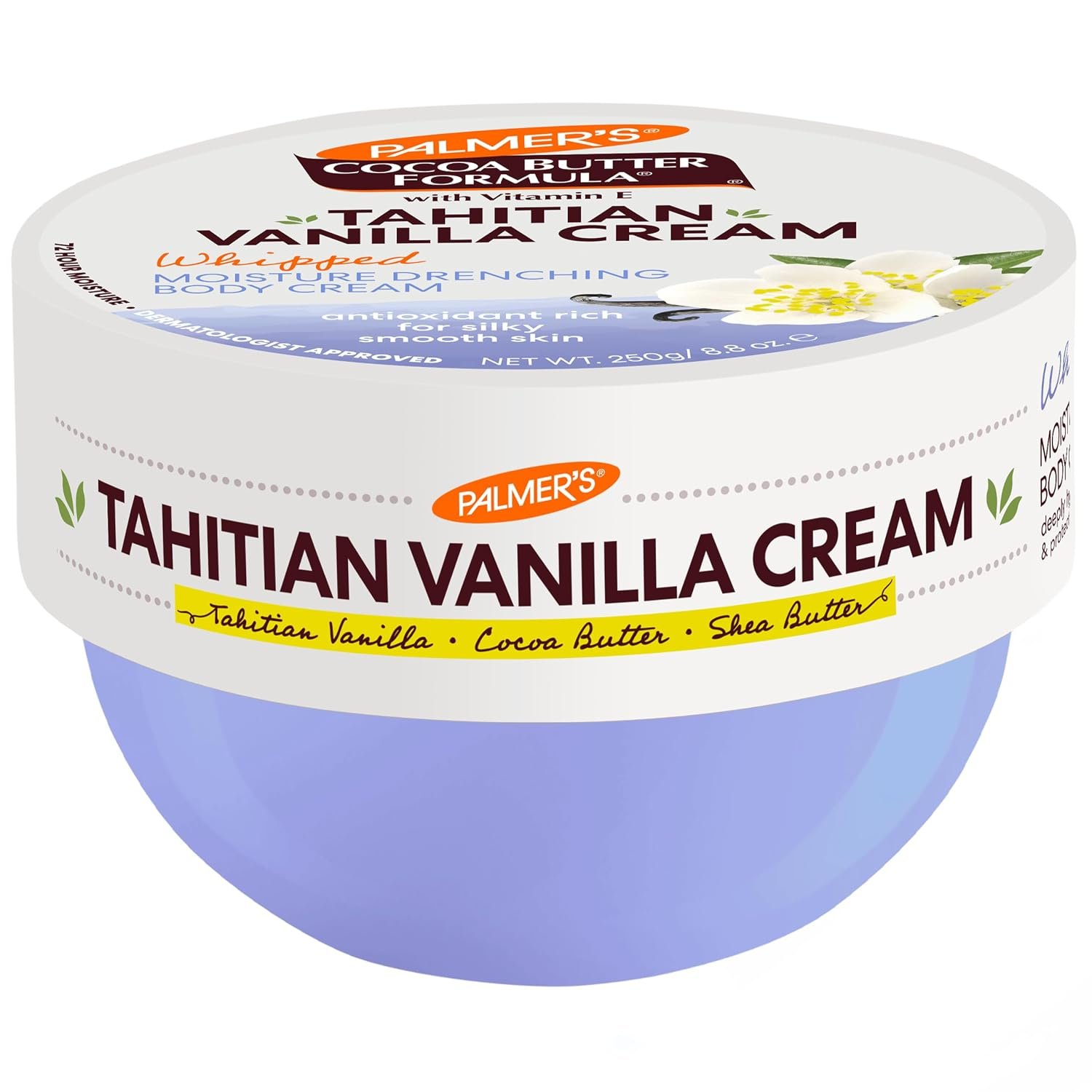 Palmer’s Body Cream, Tahitian Vanilla Cocoa Butter Formula (8.8 Oz) | Moisture Drenching, 72Hr Hydration, Shea Butter, Vitamin E for Softer Skin, Protects, Soothes Dryness, Dermatologist Approved