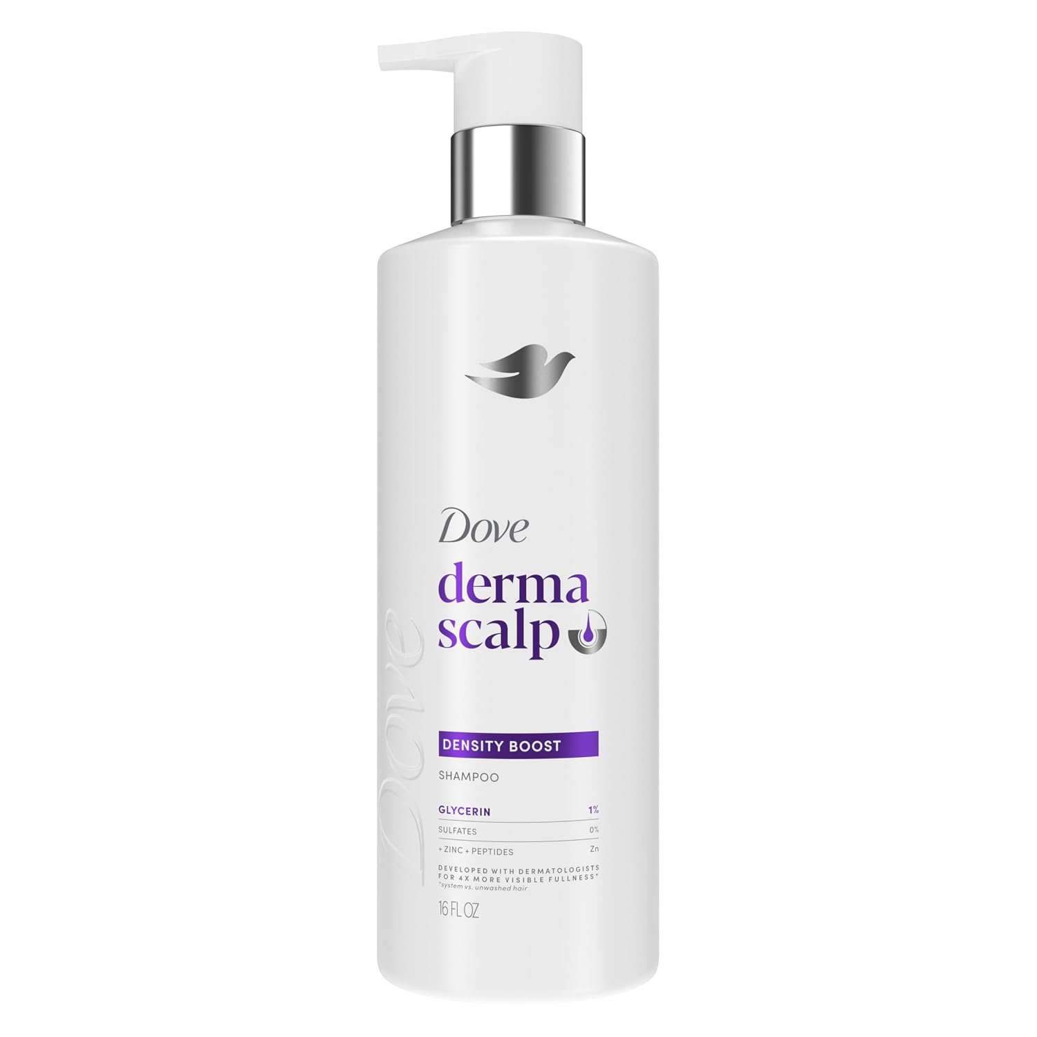 Dove Derma Scalp Density Boost Shampoo For Hair Loss And Breakage, 16 oz