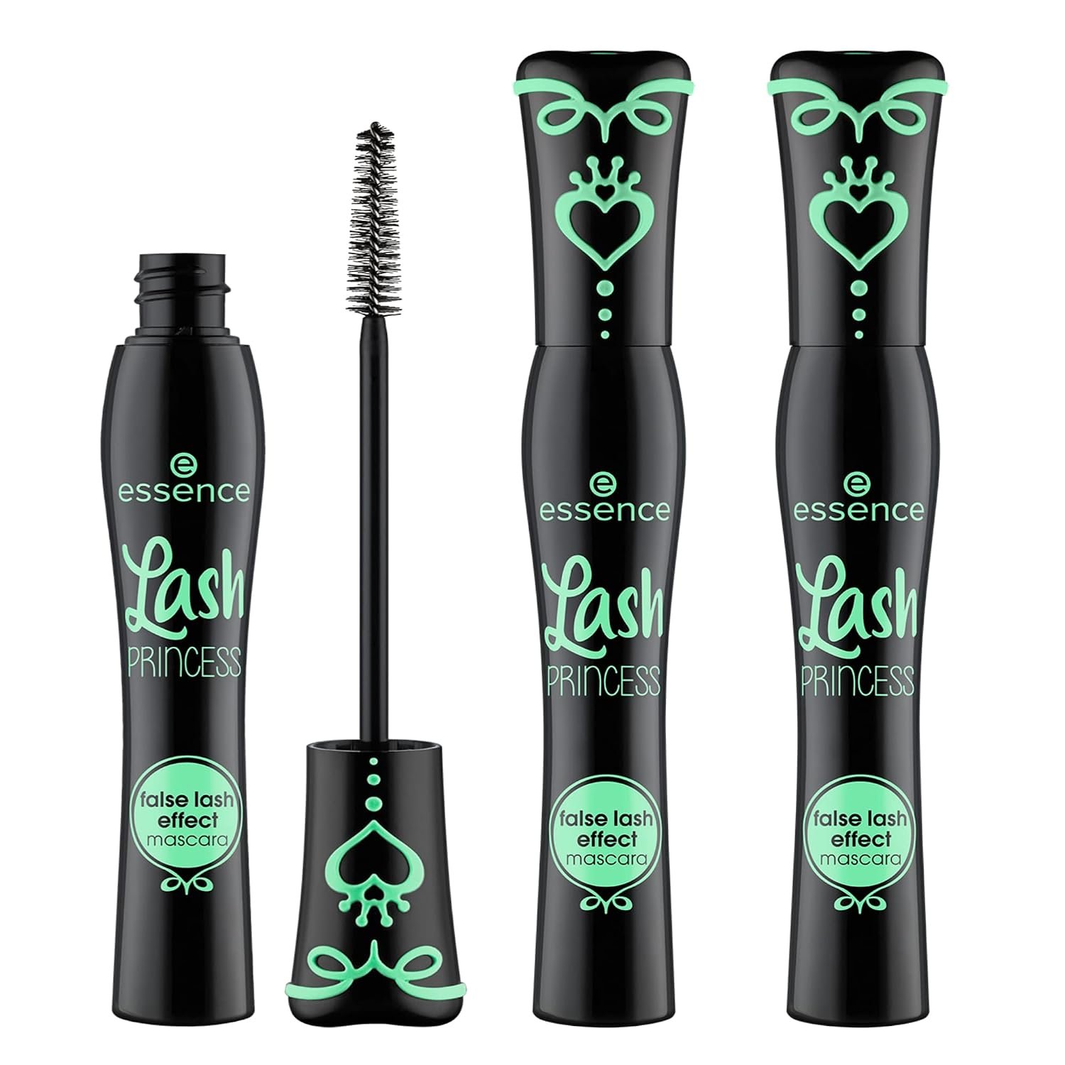 essence Lash Princess False Lash Effect Mascara, Black (Pack of 3) | Volumizing & Lengthening, Clump-Free Fiber Brush, Defines and Separates; Vegan, Cruelty Free, Paraben Free, Oil Free