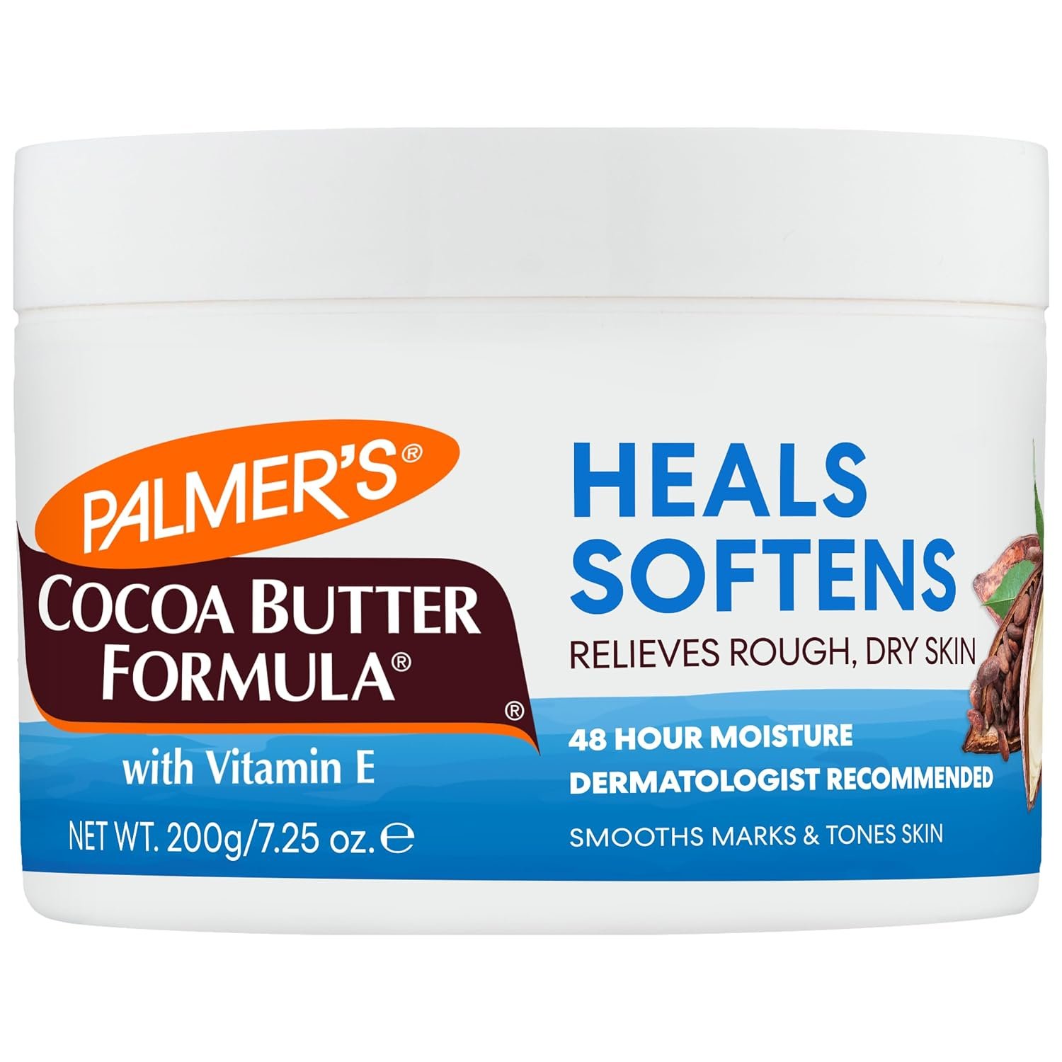 Palmer’s Solid Body Lotion, Cocoa Butter Formula with Vitamin E (7.25 Oz) | Body Moisturizer with Vitamin E for Extremely Dry Skin, Softens and Soothes, Helps Smooth Marks, Tone Skin, 48 Hour Moisture