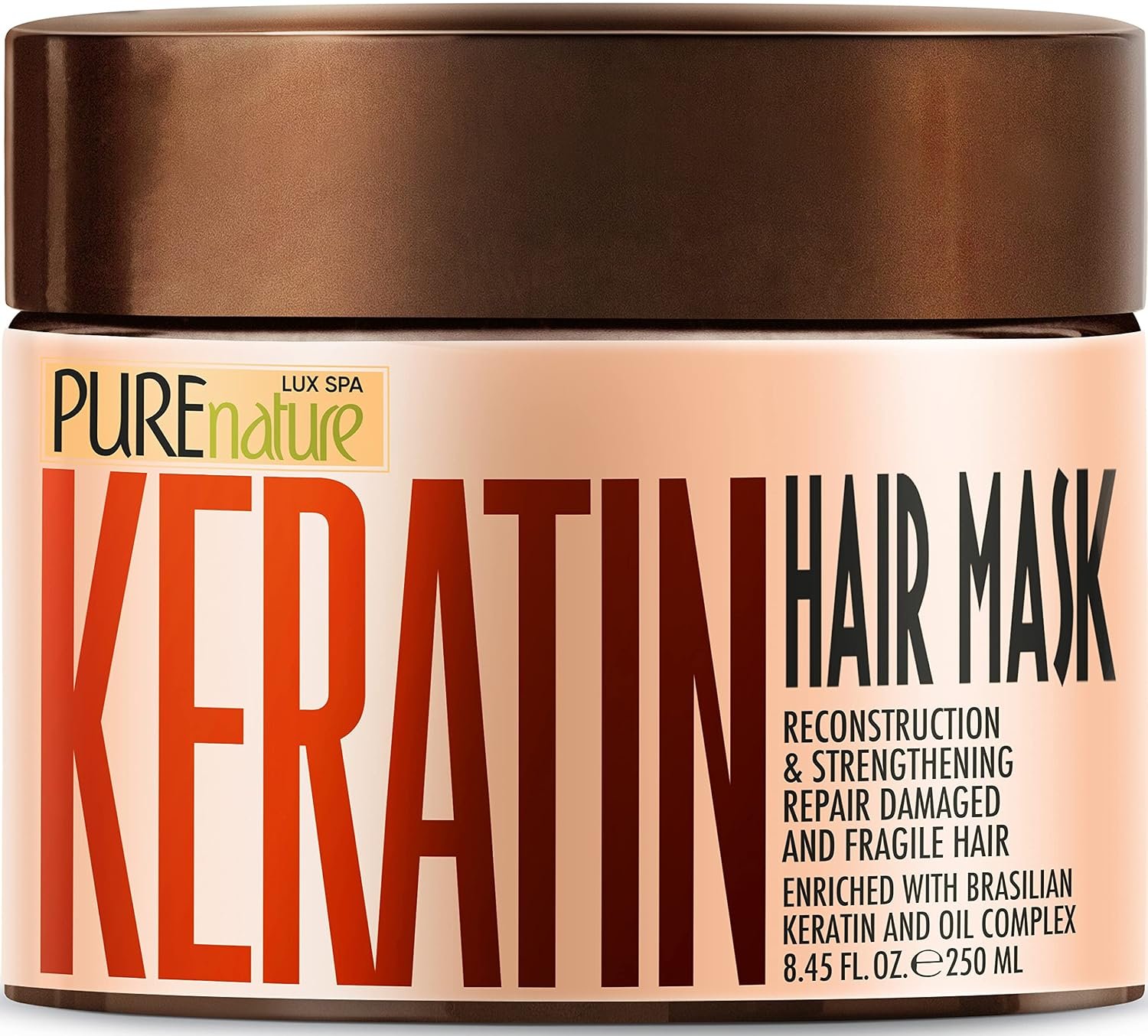 Keratin Hair Mask – Deep Conditioning Treatment for Dry and Frizzy Hair – Advanced Repair for Extremely Damaged Hair – Hydrating Conditioner with Collagen Protein, Moisturizing for Curly Women and Men