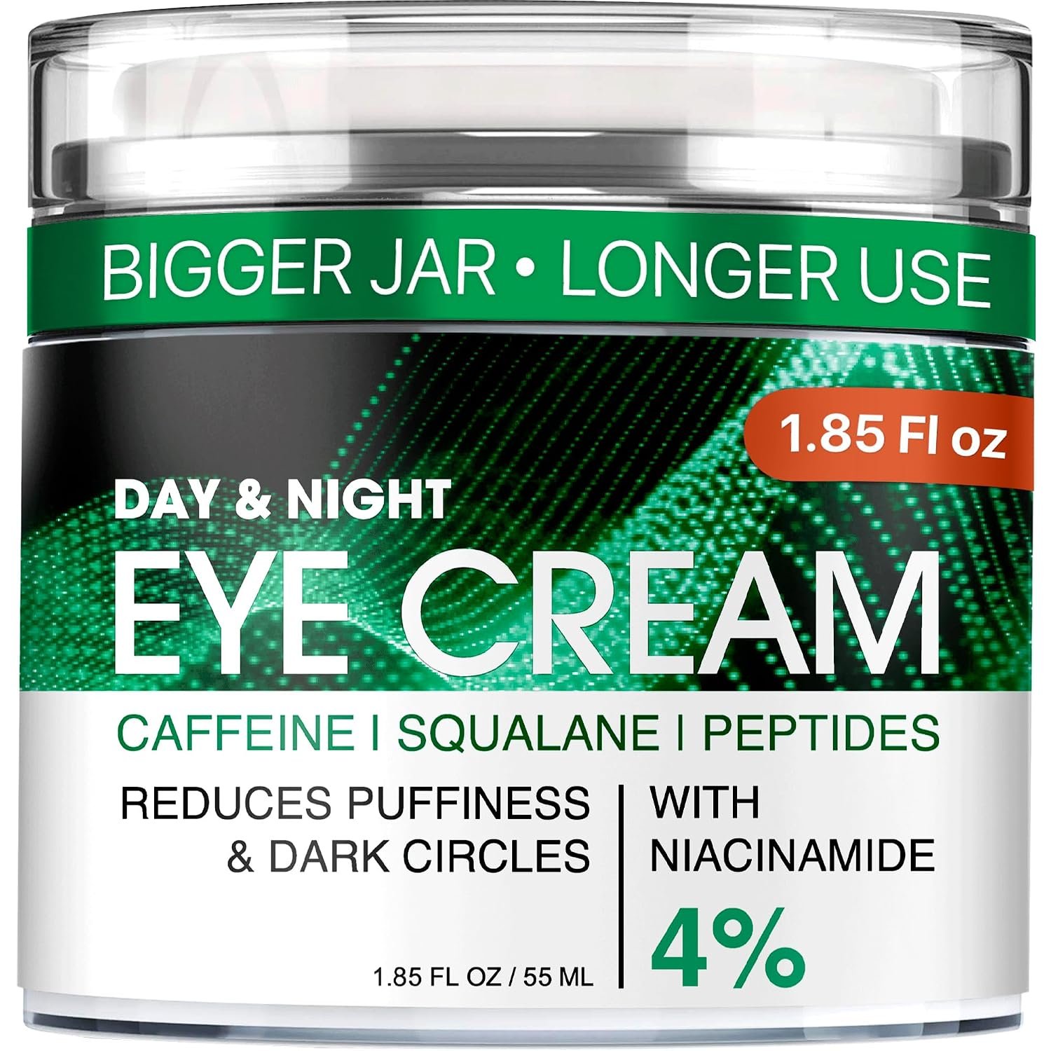 Under Eye Cream for Dark Circles and Puffiness – Anti-Aging Caffeine Eye Cream Serum for Wrinkles with Retinol, Collagen, Peptides & Niacinamide – Mature & Older Skin – 1.85 OZ