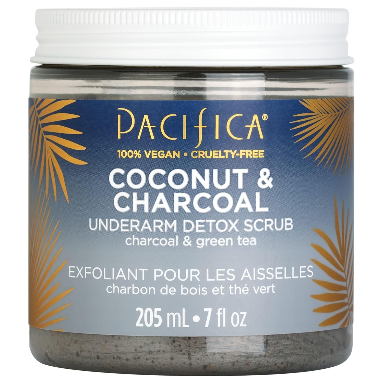 Pacifica Underarm Body Scrub – Armpit Detox Coconut & Charcoal Deodorant– Exfoliating & Nourishing for Natural Deodorant Users – Aluminum-Free & Safe for Sensitive Skin, Vegan & Cruelty-Free, 7 fl oz