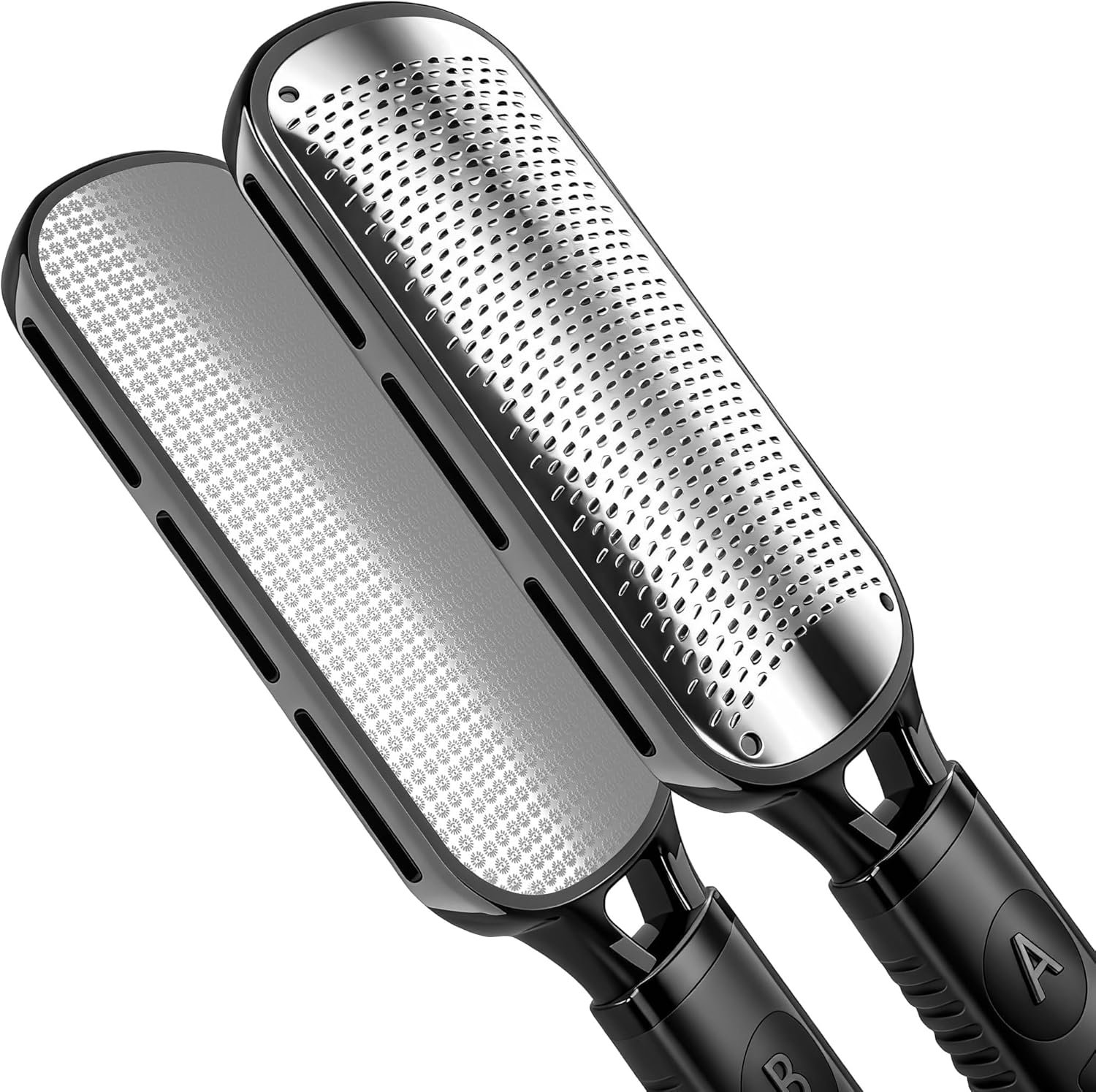 2-in-1 Foot File Scrubber Feet Rasp for Dead Skin, Callus, Corn | 2-Sides, Effectively, Professional, Stainless Steel, Ergonomic, Safe, Hollow Out Design, Easy to Clean, Compact Size